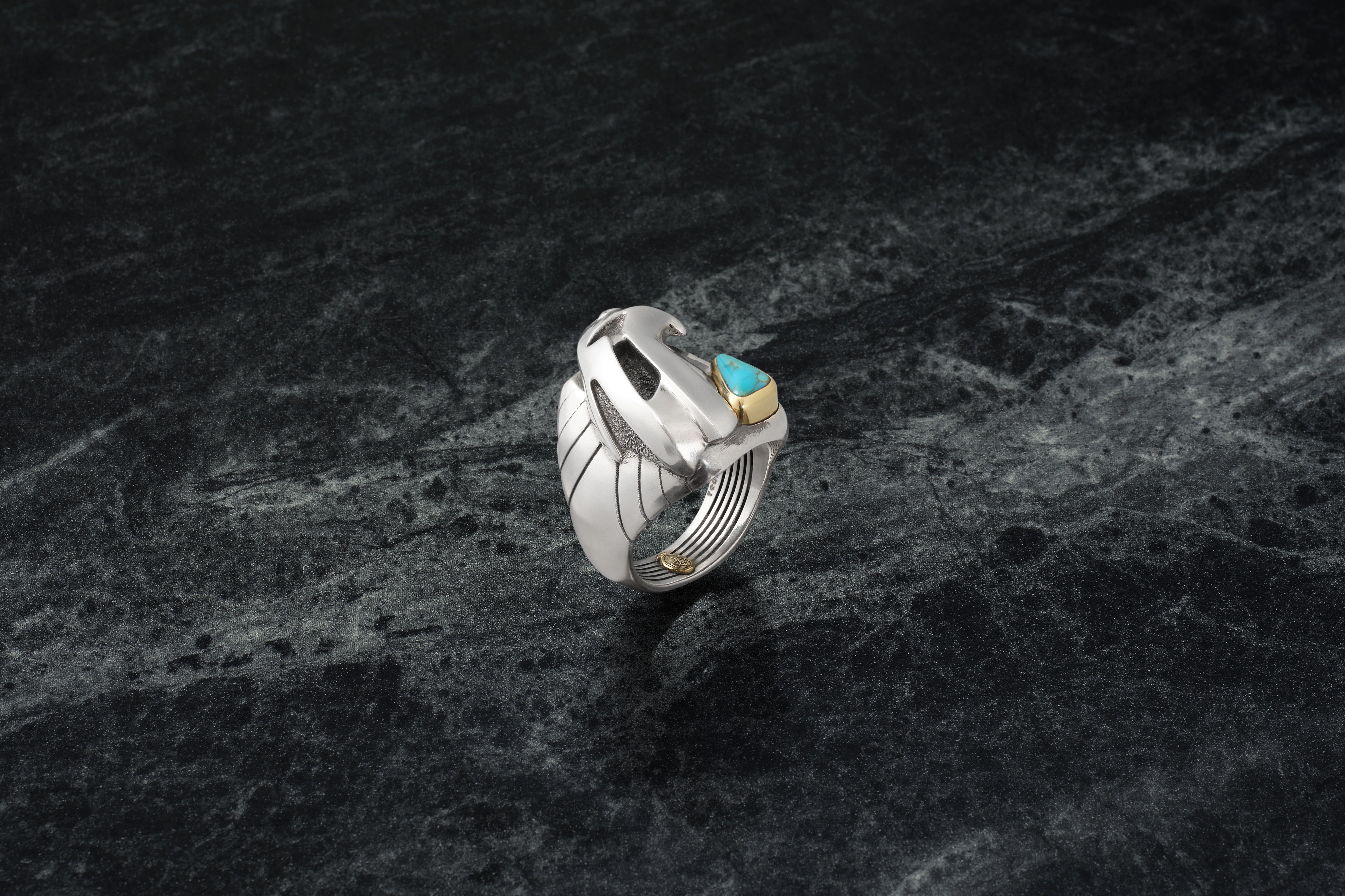 Jacques Marie Mage Atian anello oro 18k turchese