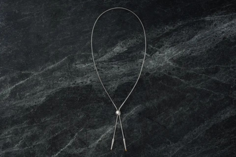 Jacques Marie Mage Vipère Bolo Tie argento gioiello