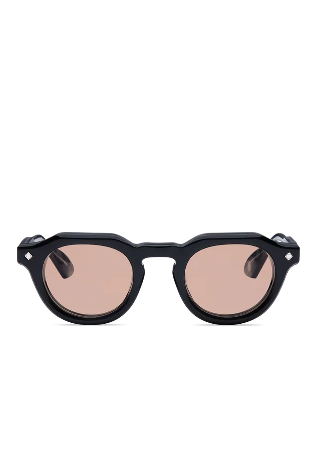 Lunetterie Générale Hello Roméo occhiali personalizzati nero ambra