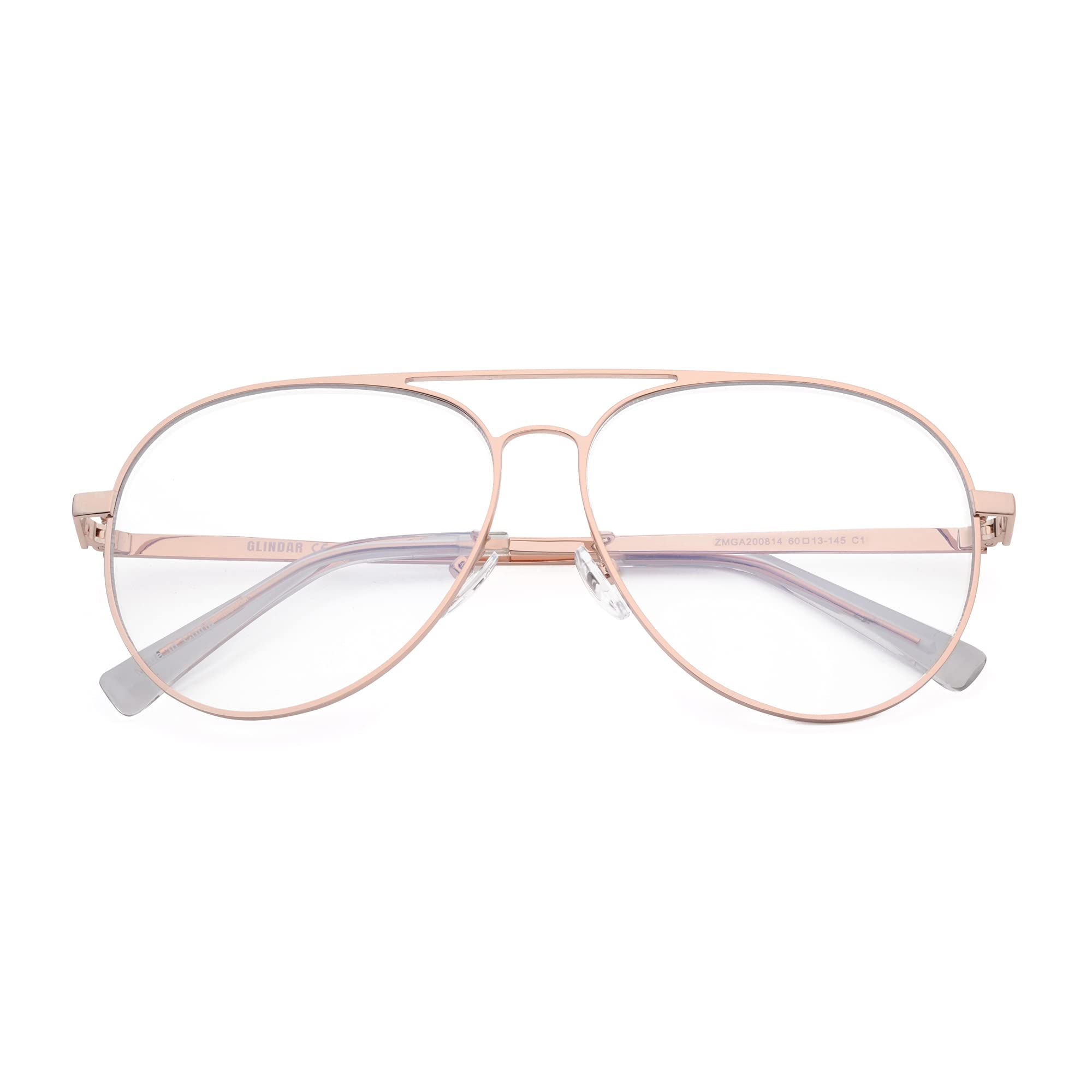 Glindar occhiali luce blu computer unisex metallo