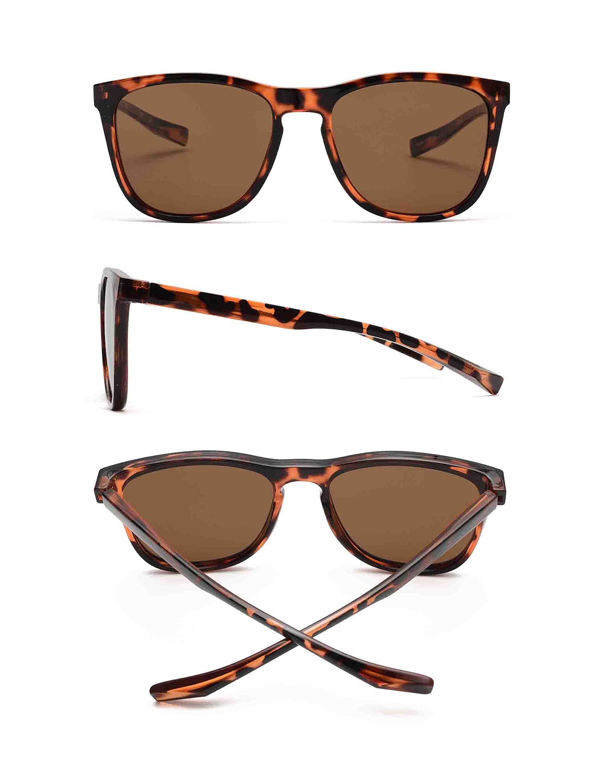 Glindar Occhiali da Sole Polarizzati Quadrati Retro Unisex