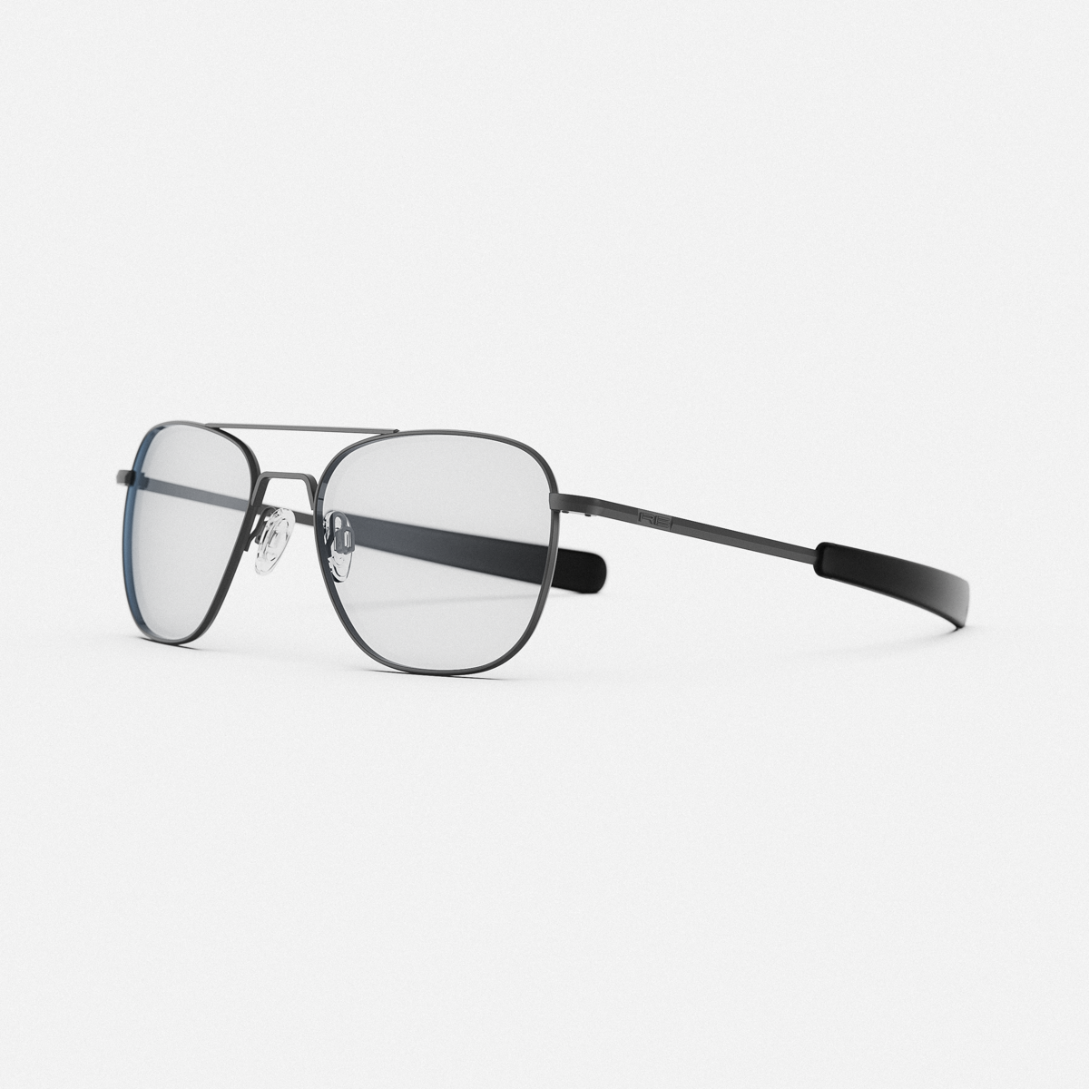Randolph Aviator Military Matte Black Clear occhiali vista 55