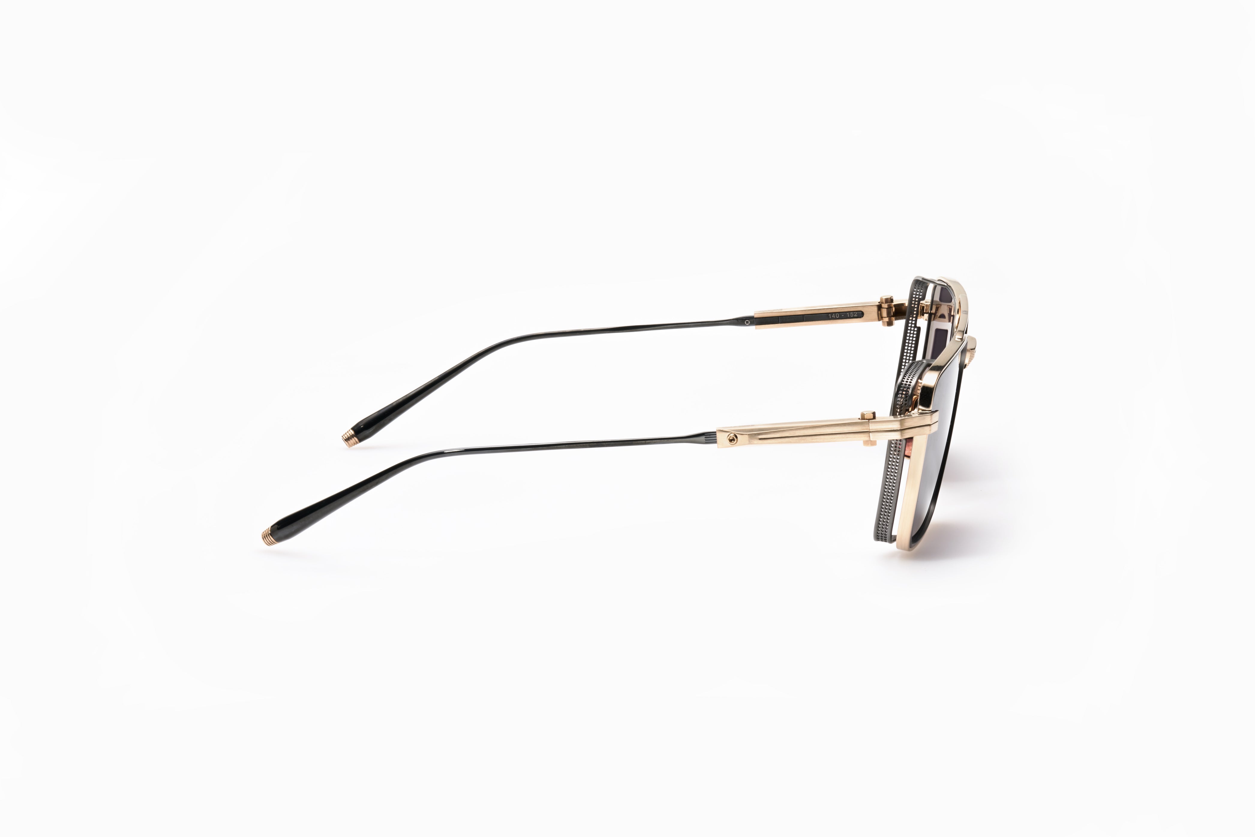 Akoni Horizon Sprint-A occhiali da sole Brushed Gold titanio