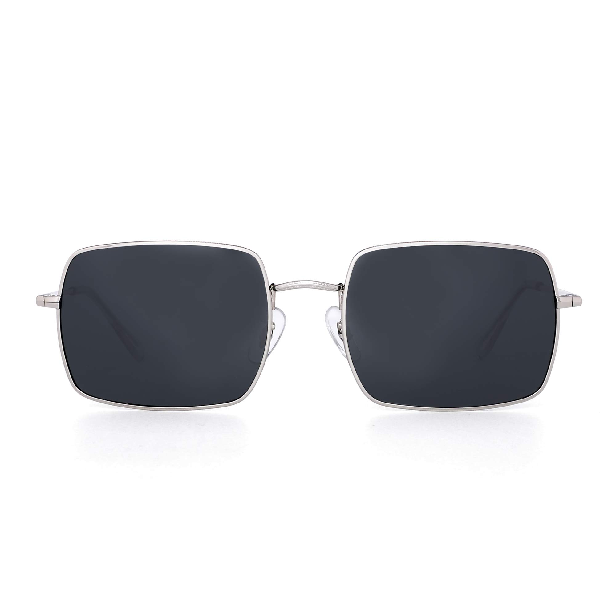 Glindar occhiali da sole quadrati polarizzati metallo UV400