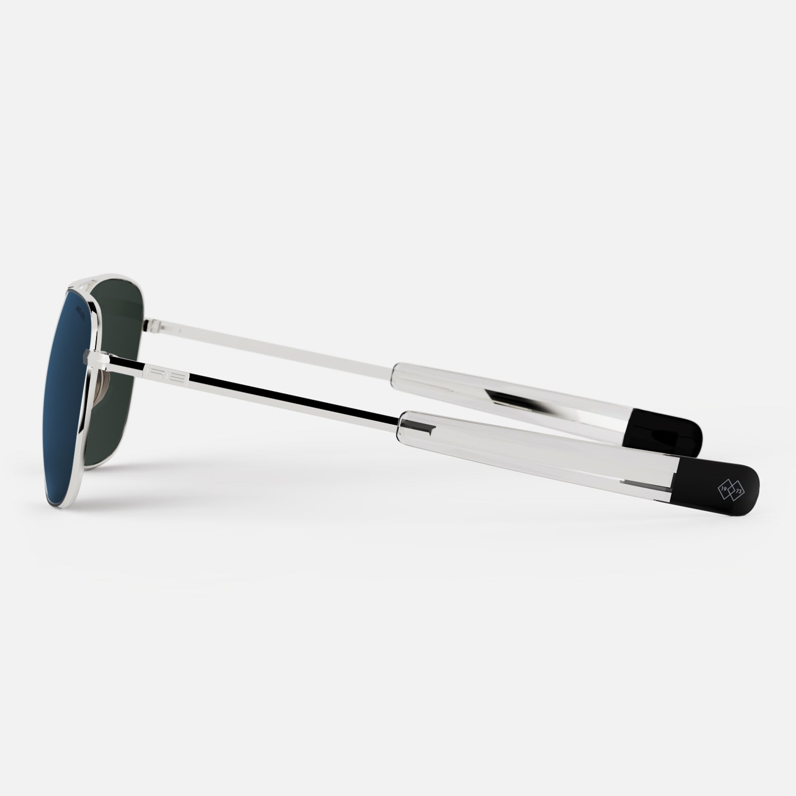 Randolph Aviator 23k White Gold occhiali da sole Cobalt 55mm