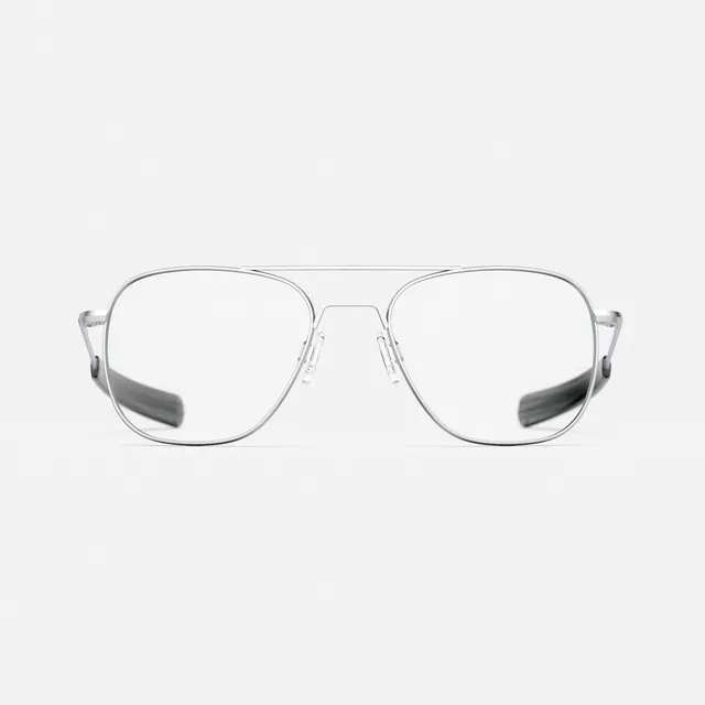 Randolph Aviator Matte Chrome occhiali da vista Clear