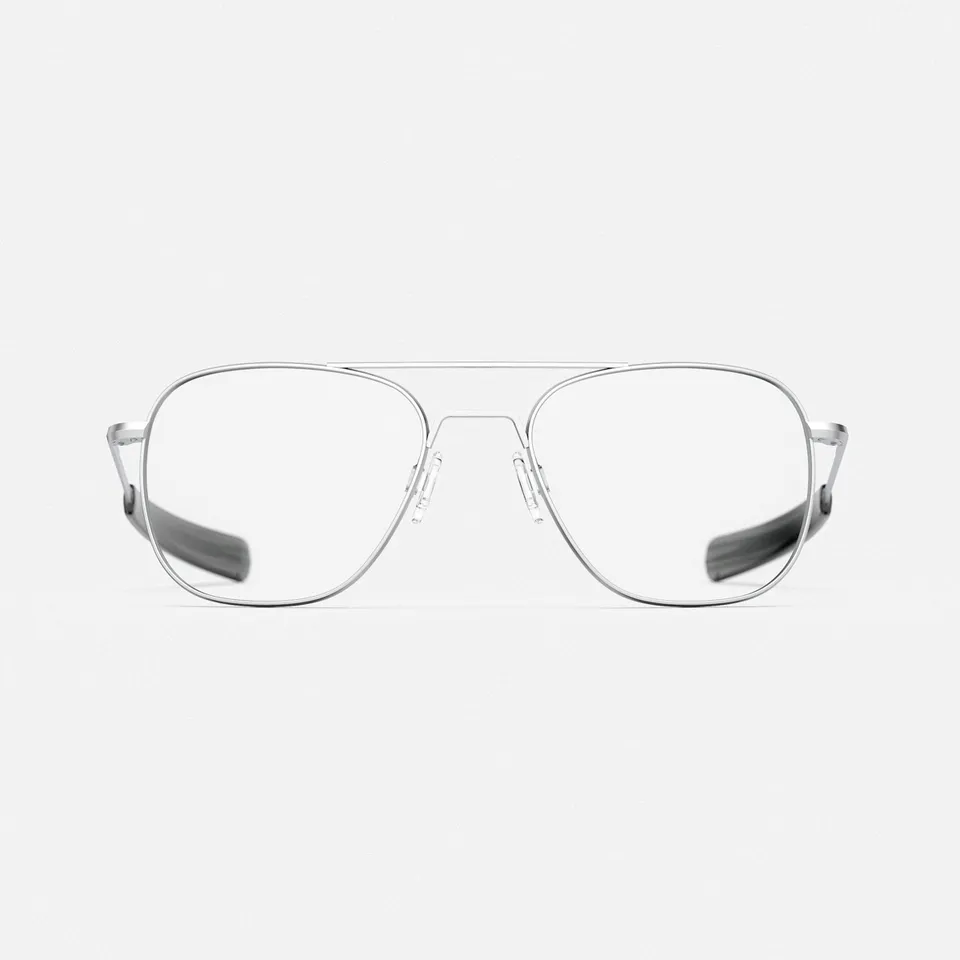 Randolph Aviator Matte Chrome occhiali da vista Clear