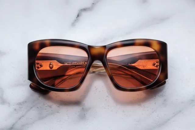 Jacques Marie Mage Nadja occhiali da sole 7B-Havana rame cat-eye