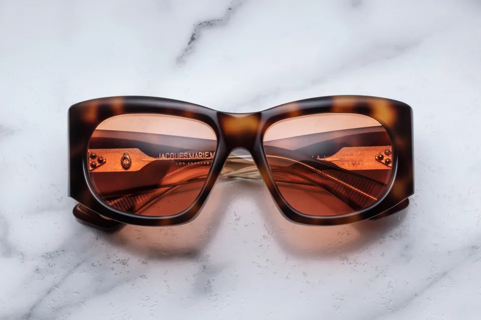 Jacques Marie Mage Nadja occhiali da sole 7B-Havana rame cat-eye