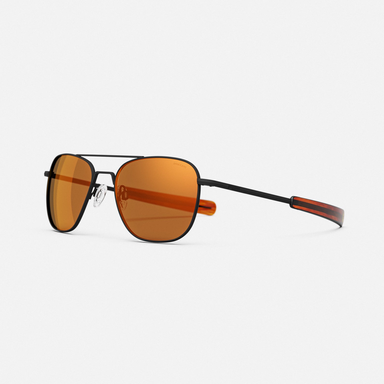 Randolph Aviator occhiali da sole matte black redline 55mm