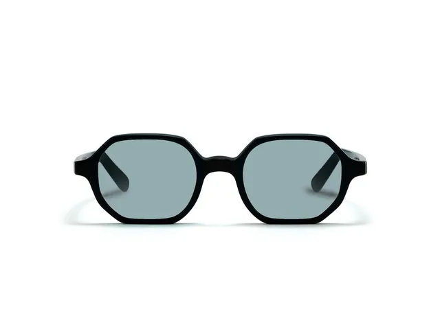 L.G.R Zanzibar occhiali da sole nero lente blu fotocromatica