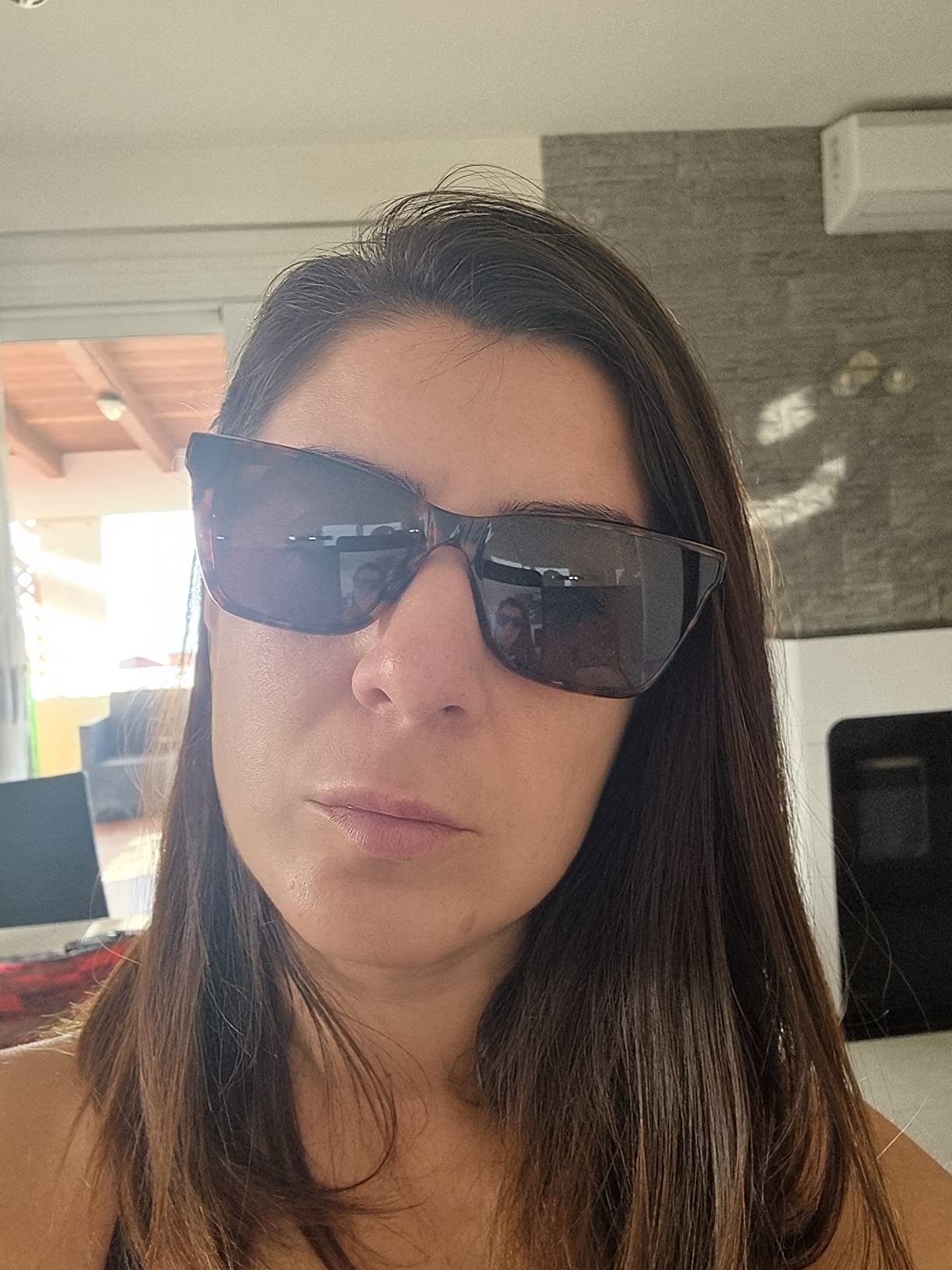 Glindar Quadrati Vintage occhiali da sole donna acetato