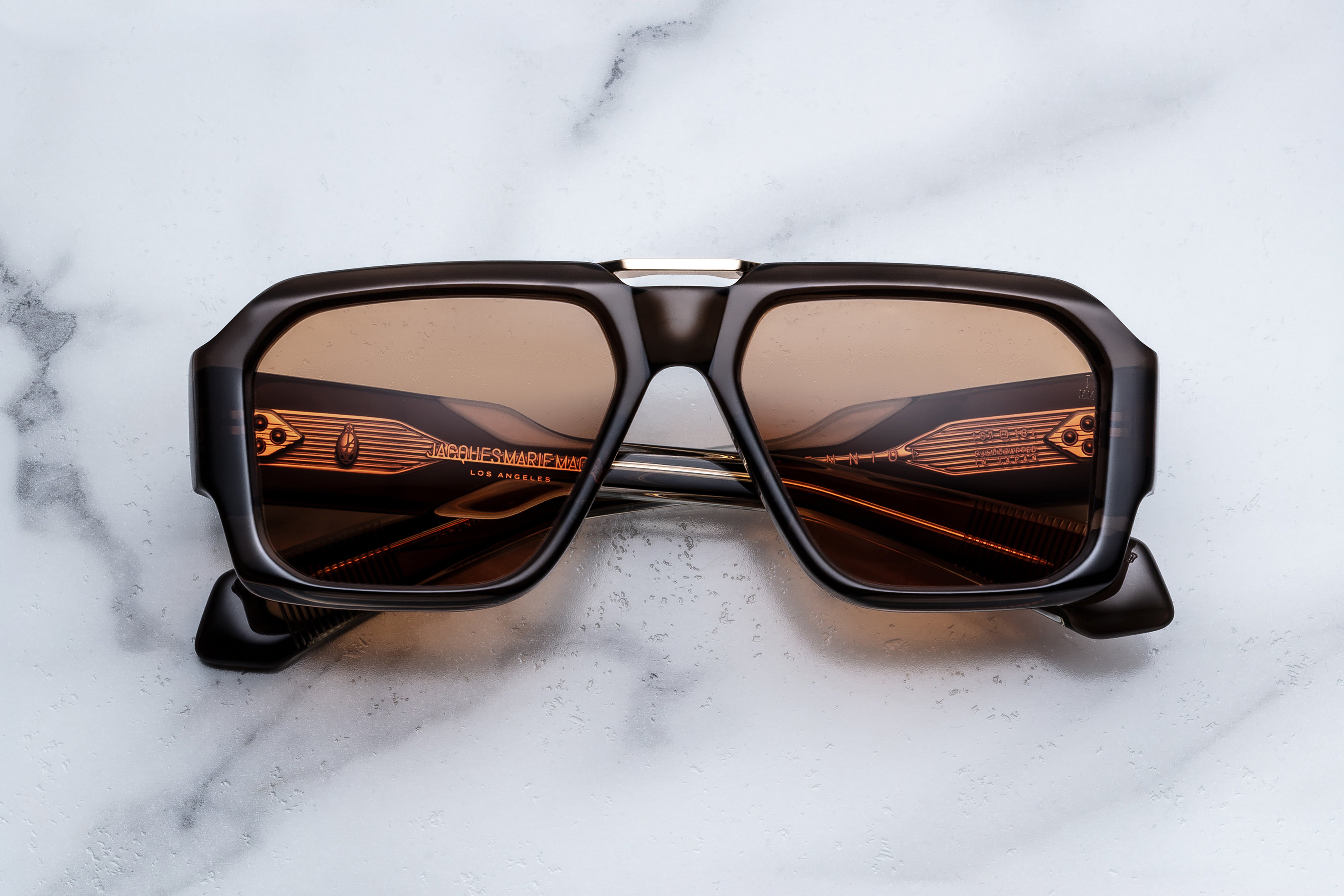 Jacques Marie Mage Ennio occhiali da sole Griffin Ash Gradient