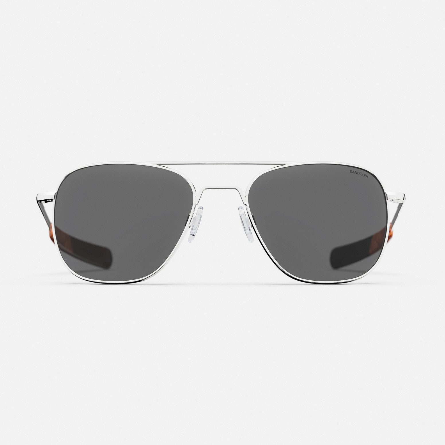 Randolph Aviator 23k White Gold American Gray occhiali da sole vetro