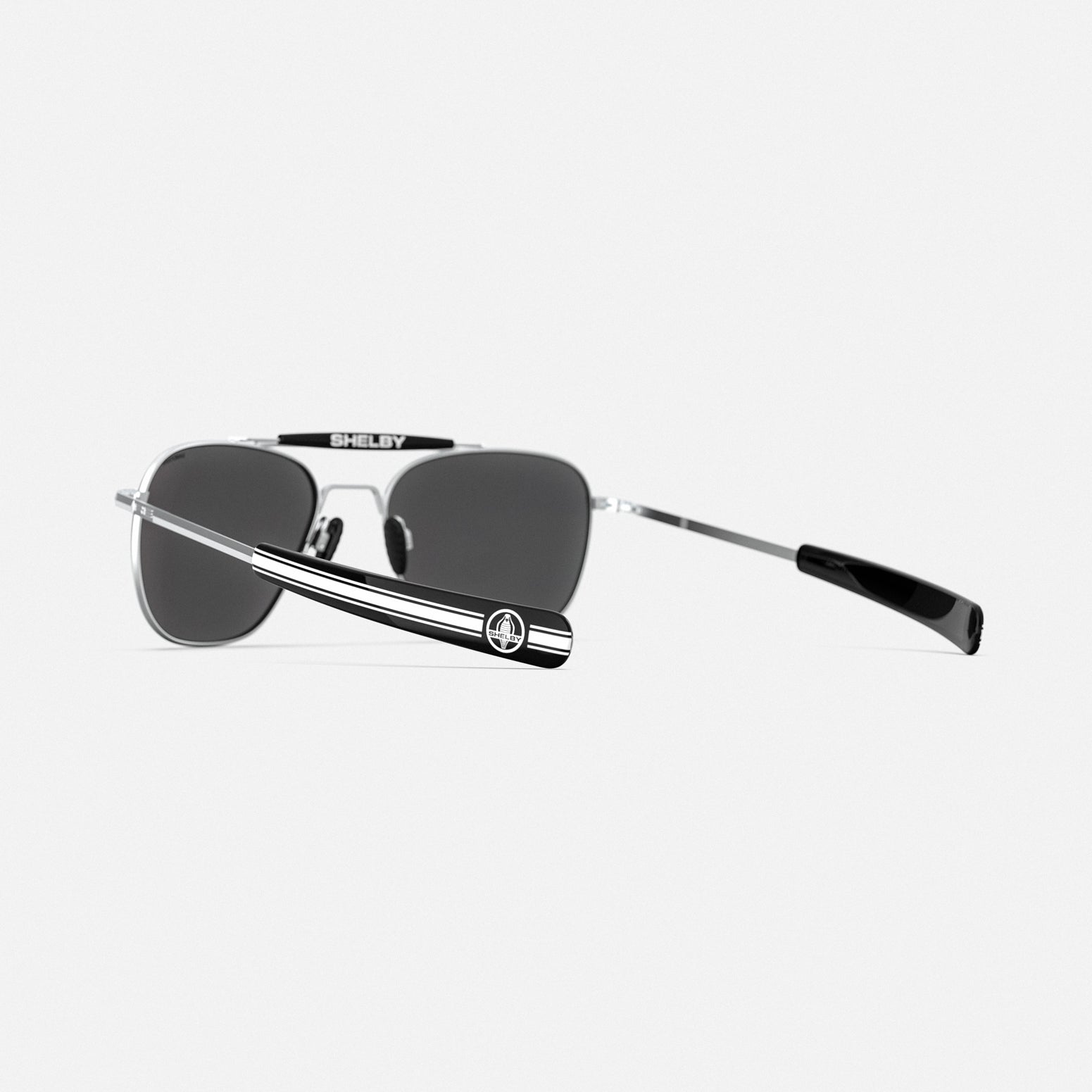 Randolph Aviator II Shelby occhiali da sole 55mm cromo