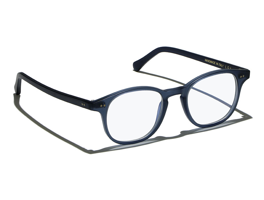 L.G.R Fez Bold occhiali da sole blu navy opaco