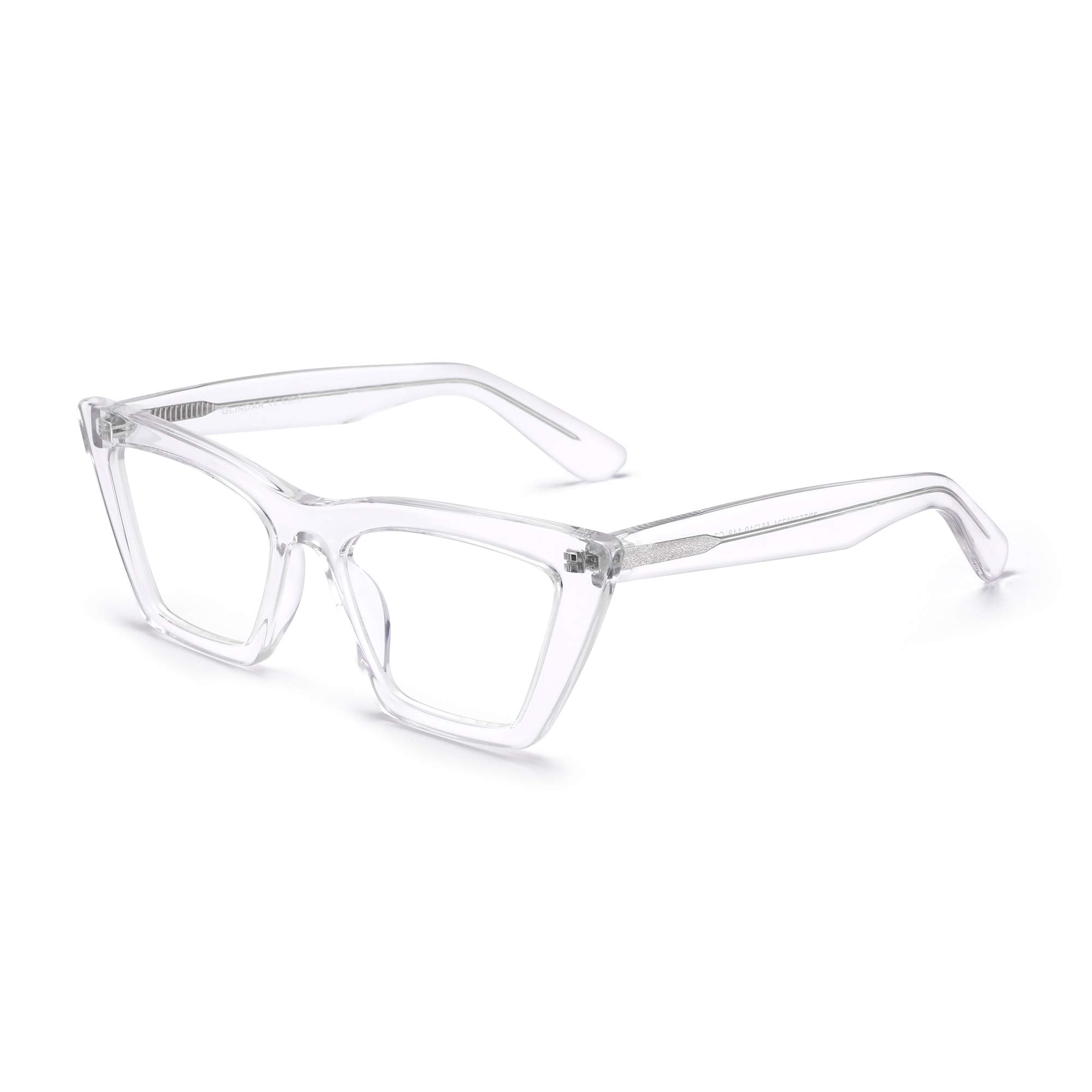 Glindar occhiali luce blu cat eye neri in acetato