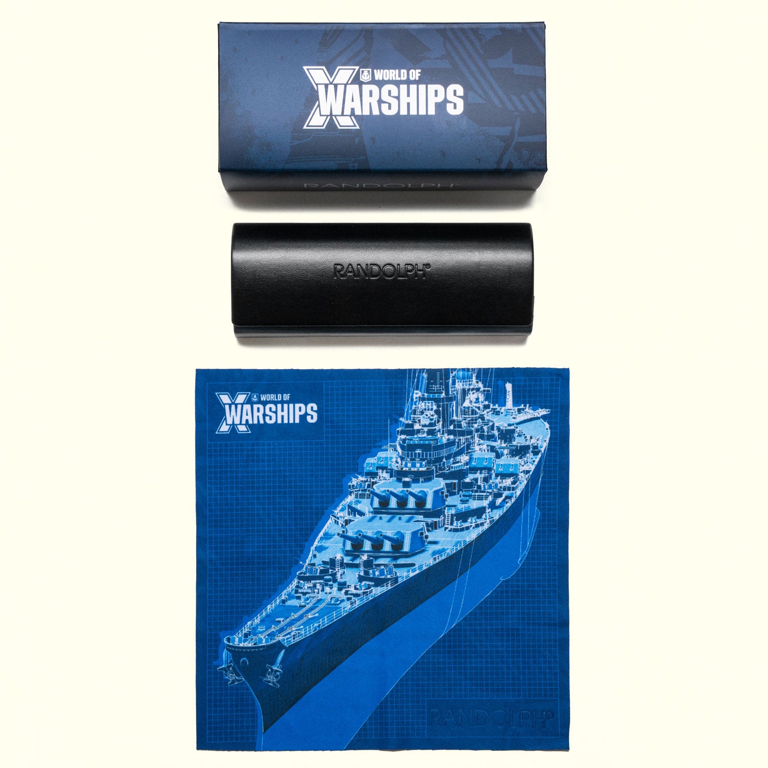 Randolph Aviator World of Warships occhiali sole 55mm blu