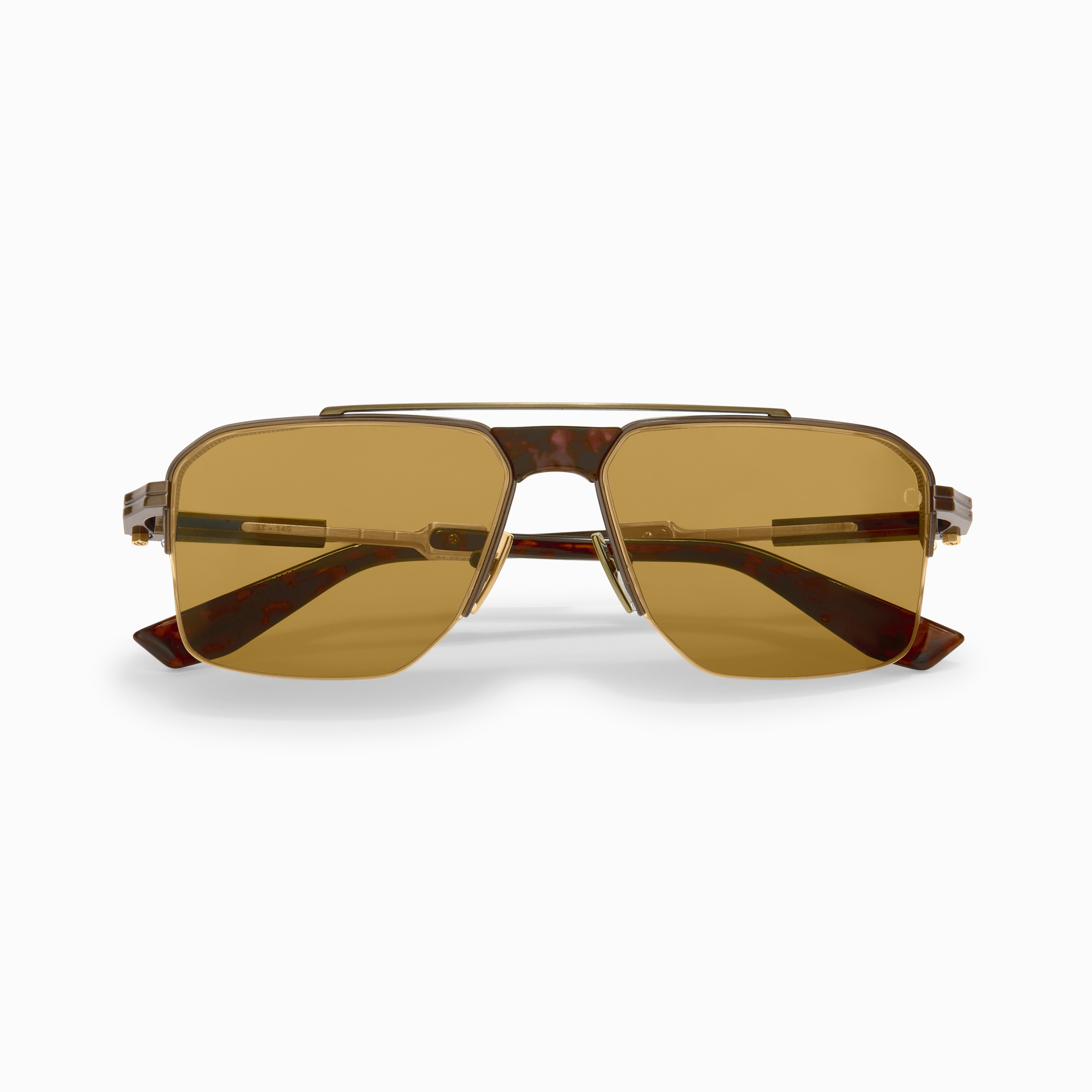 Akoni Horizon Starliner occhiali da sole oro half-rim