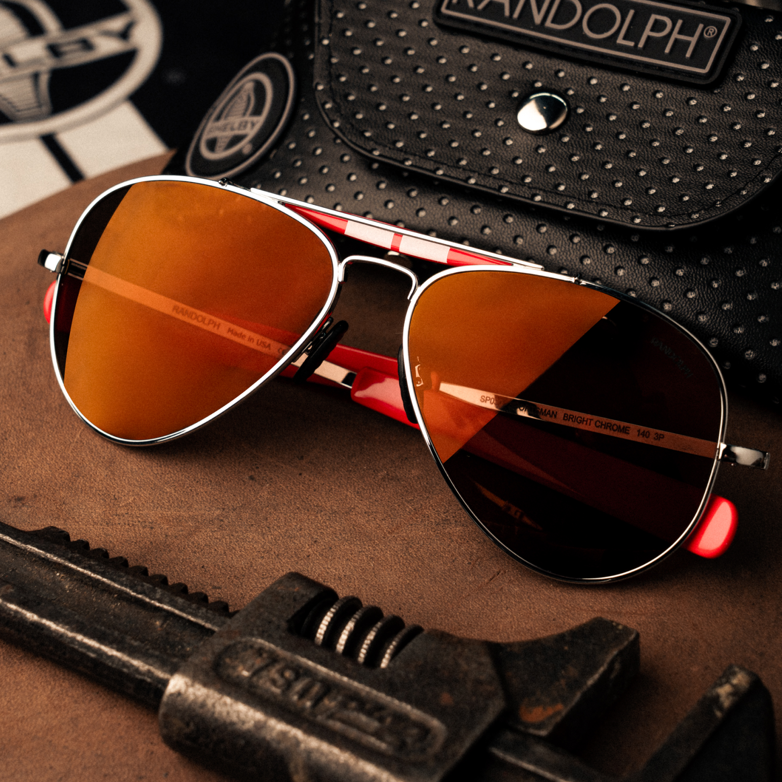 Randolph Shelby Sportsman occhiali da sole Redline 57mm