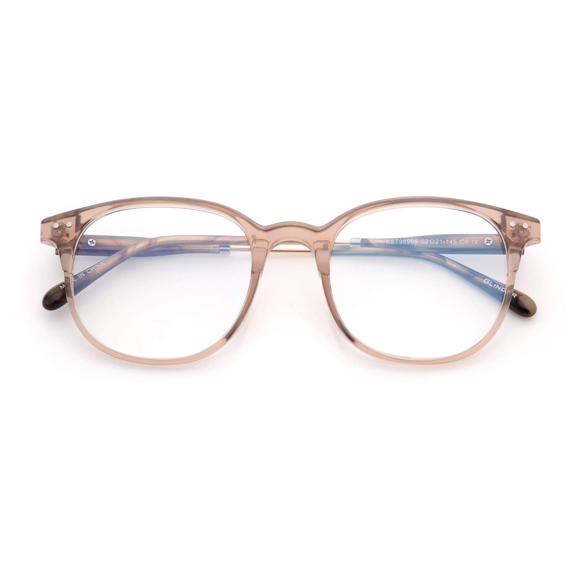 Glindar Quadrata TR90 occhiali luce blu rosa