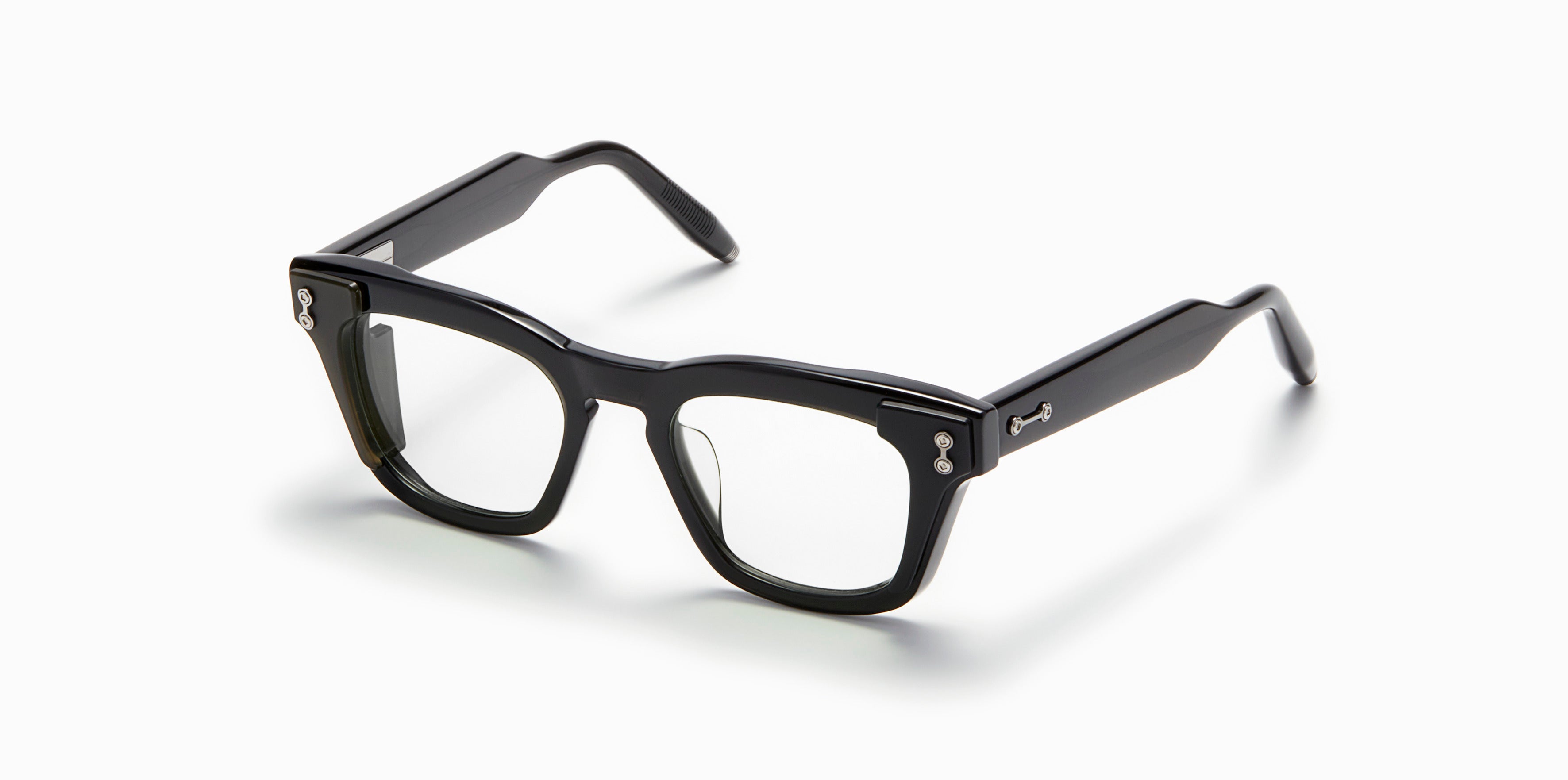 Akoni Horizon Ara occhiali da vista Crystal Black acetato