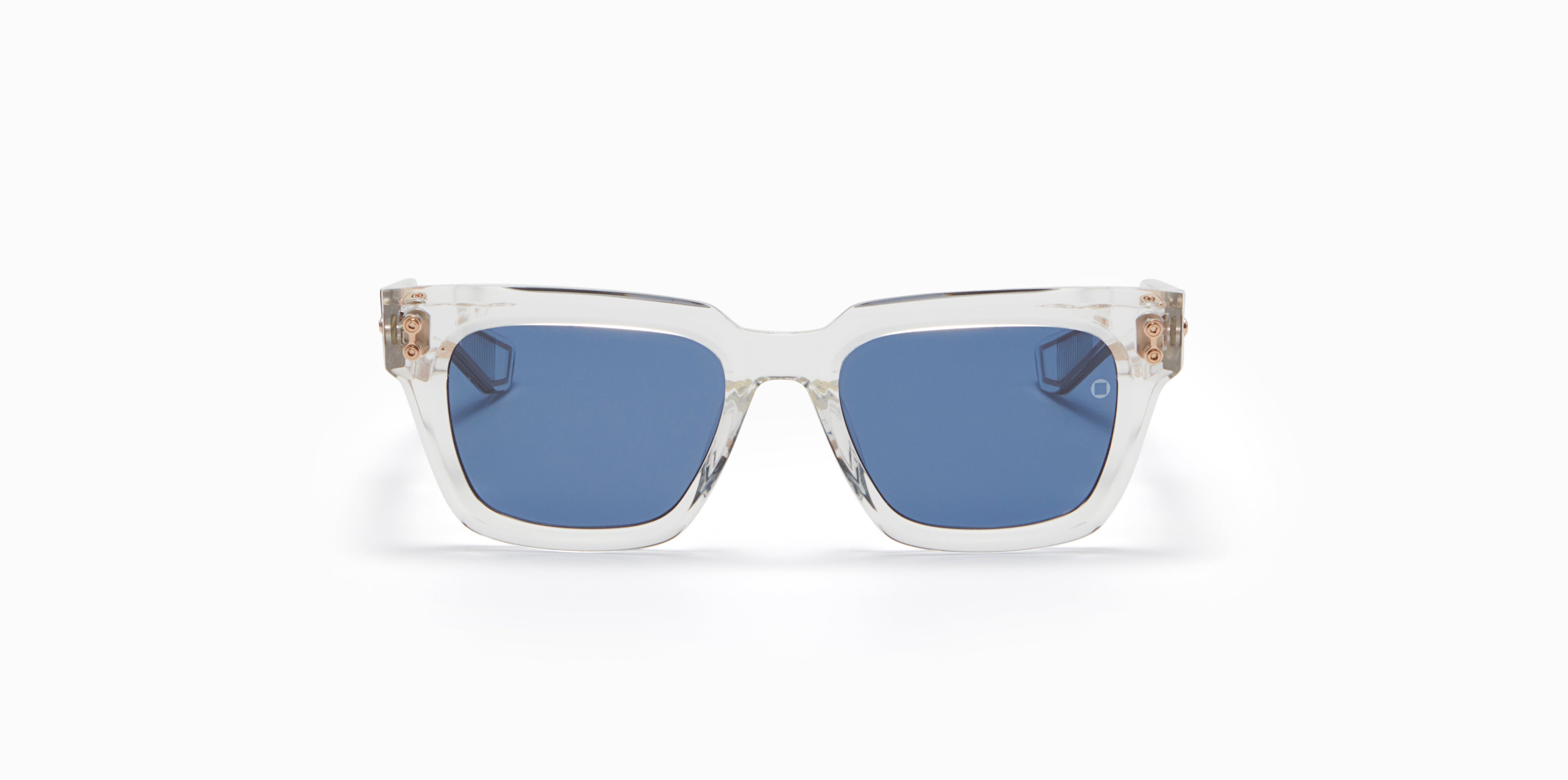 Akoni Horizon Pyxis occhiali da sole Crystal Clear acetato