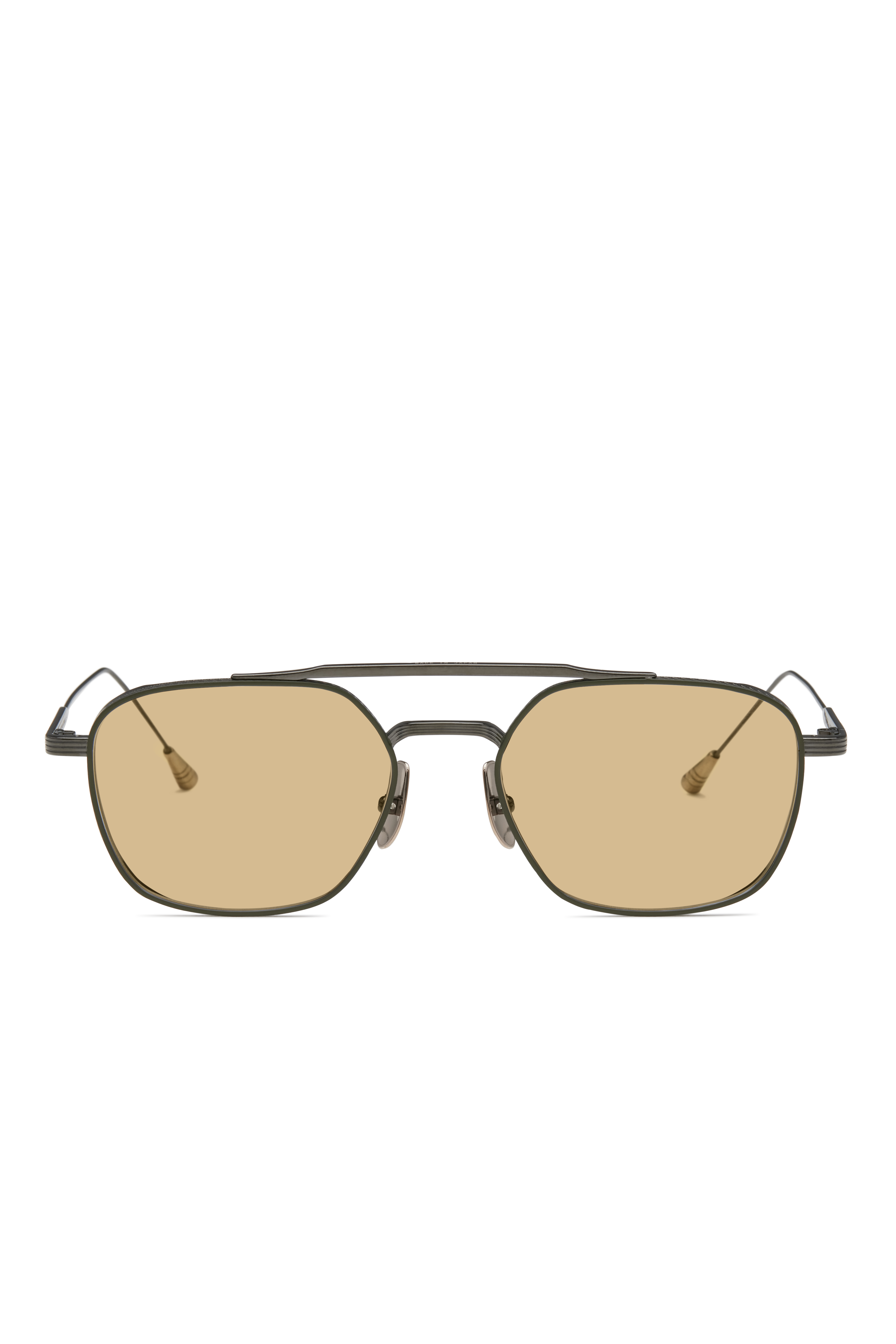 Lunetterie Generale Route 66 occhiali da sole aviatore titanio bronzo