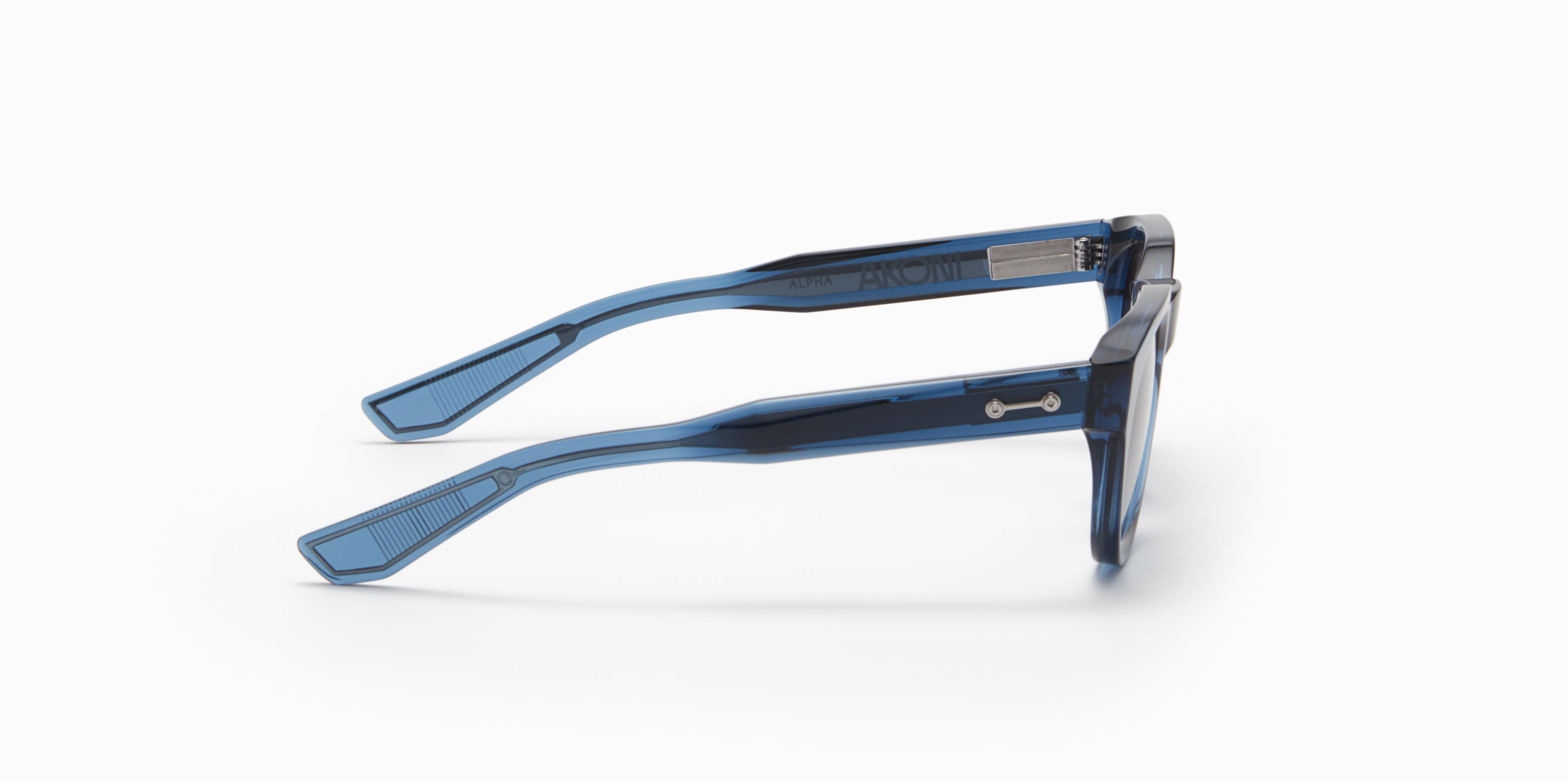 Akoni Horizon Alpha occhiali da sole blu cristallo acetato