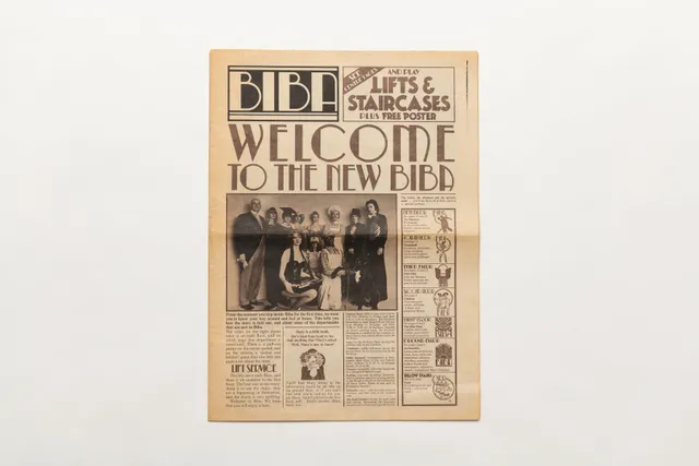 Jacques Marie Mage Biba Newspaper accessorio September 1973 carta