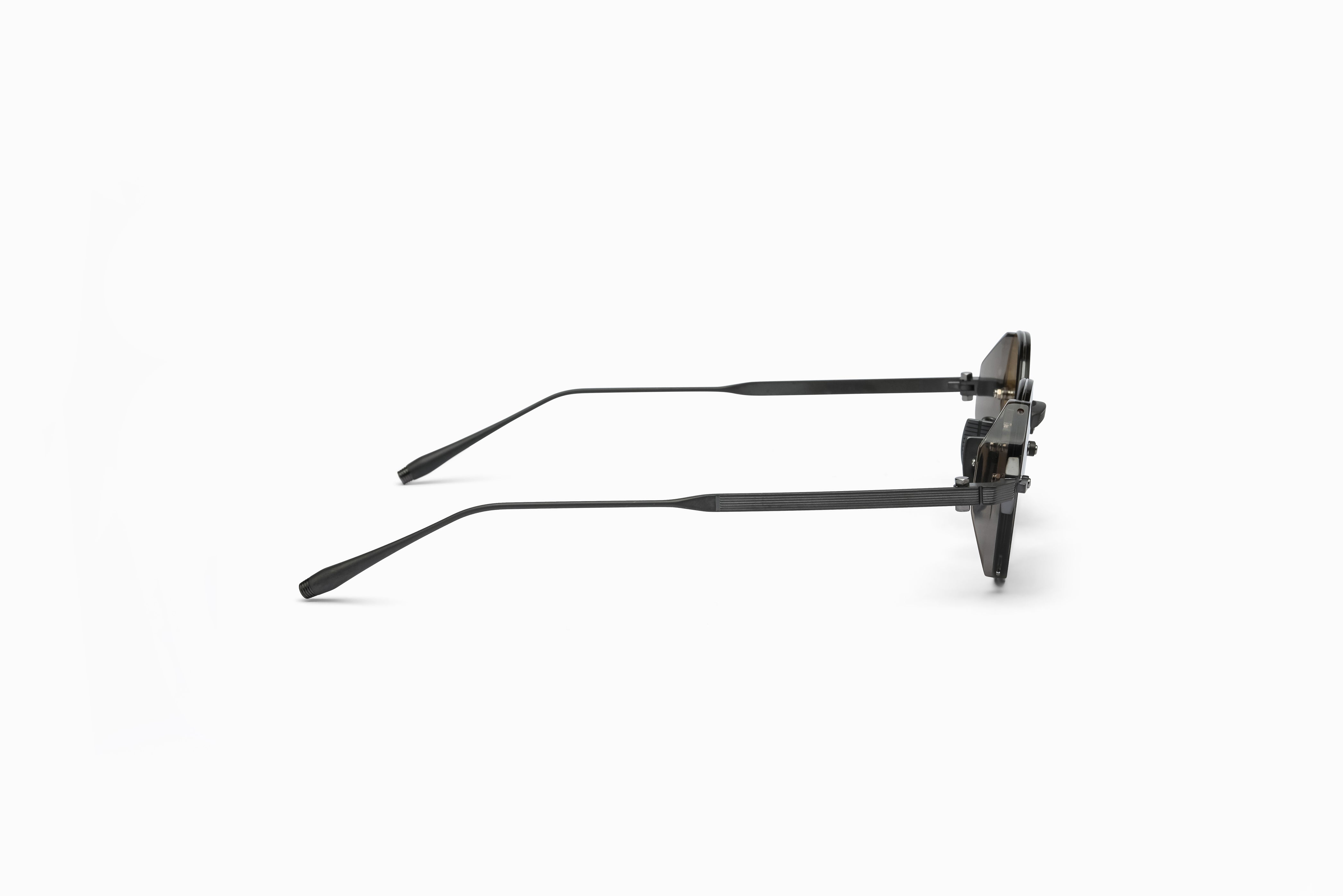 Akoni Horizon Jupiter occhiali da sole Black Iron acetato