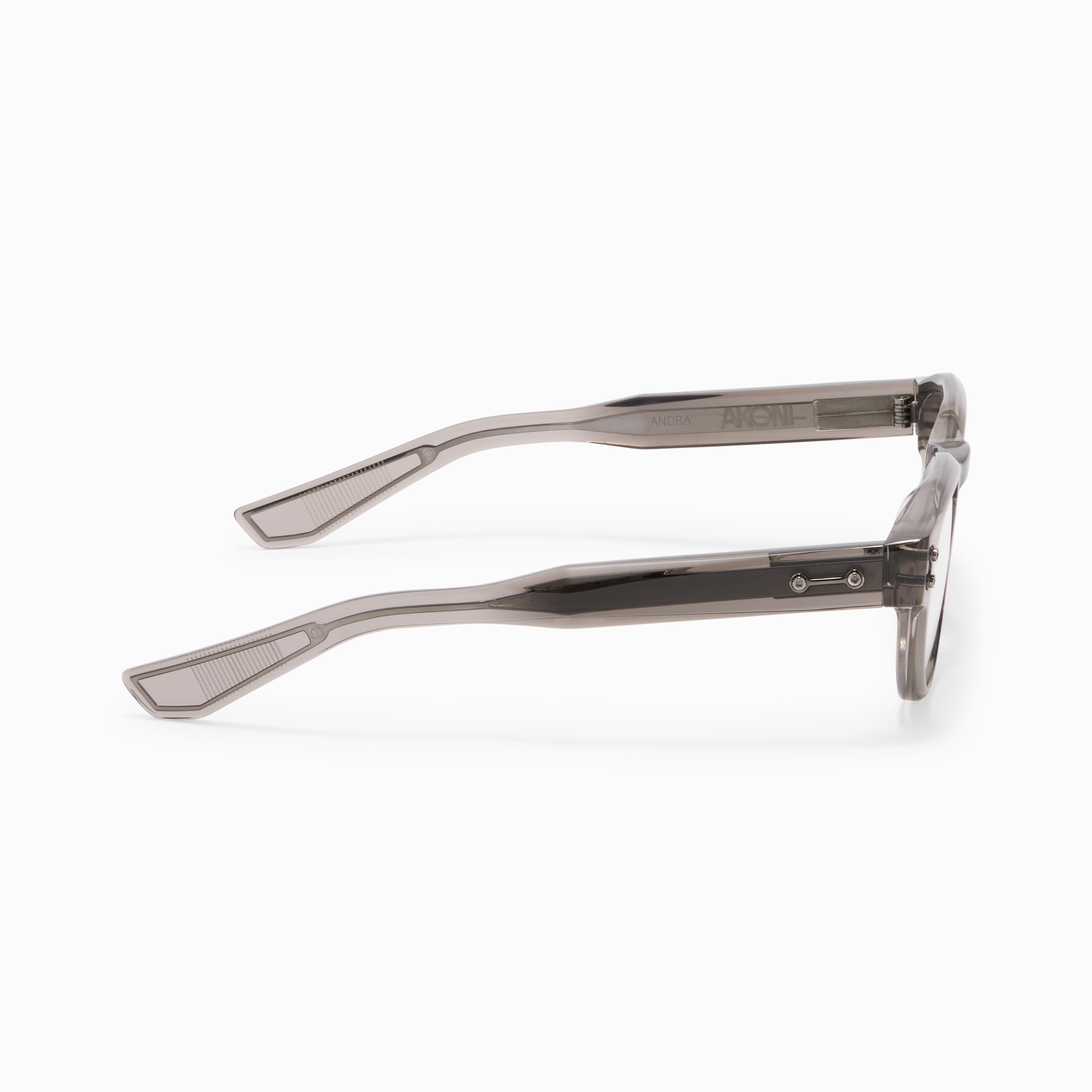 Akoni Etere Andra occhiali da vista Crystal Dark Grey acetato