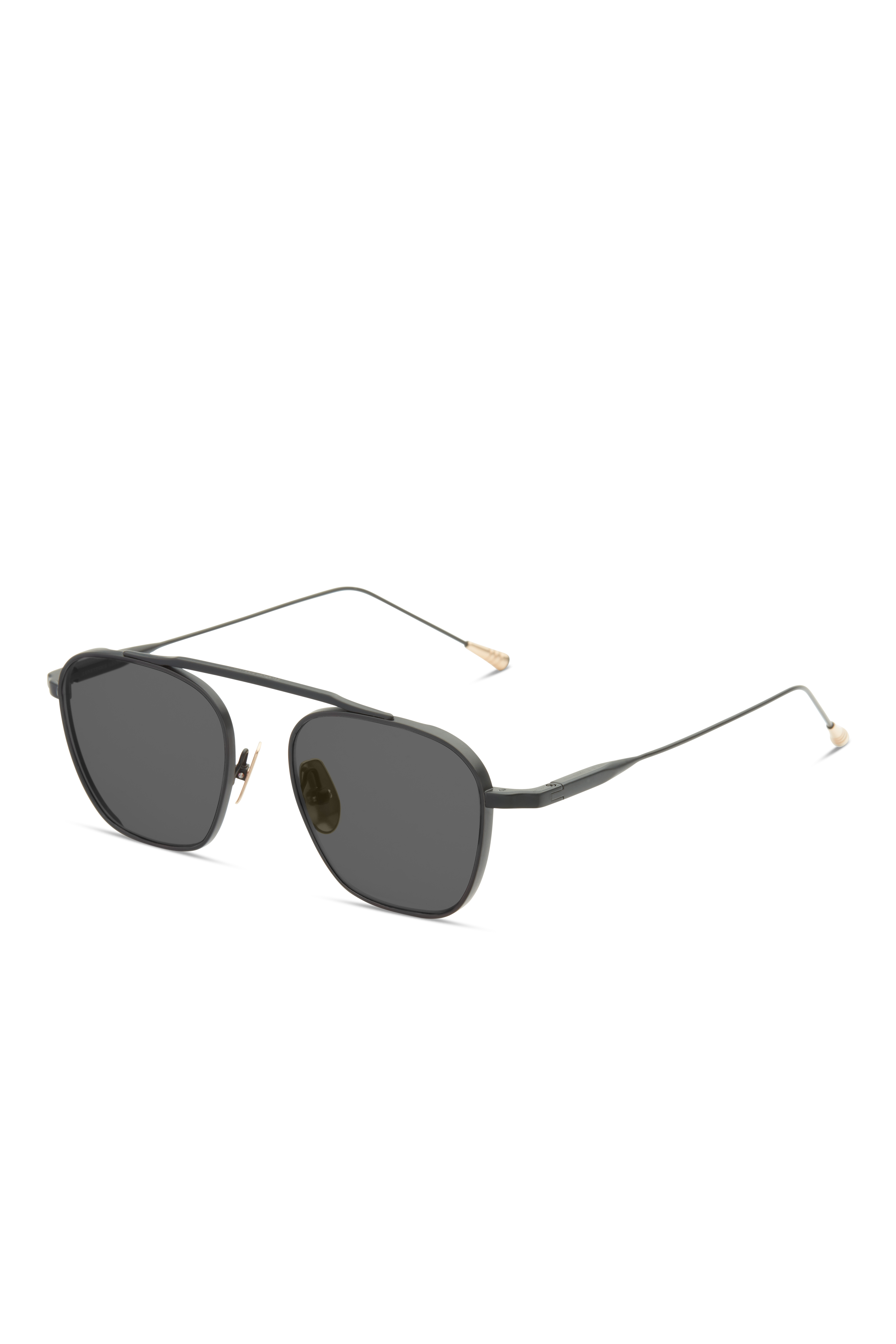 Lunetterie Generale Spitfire occhiali sole nero verde titanio