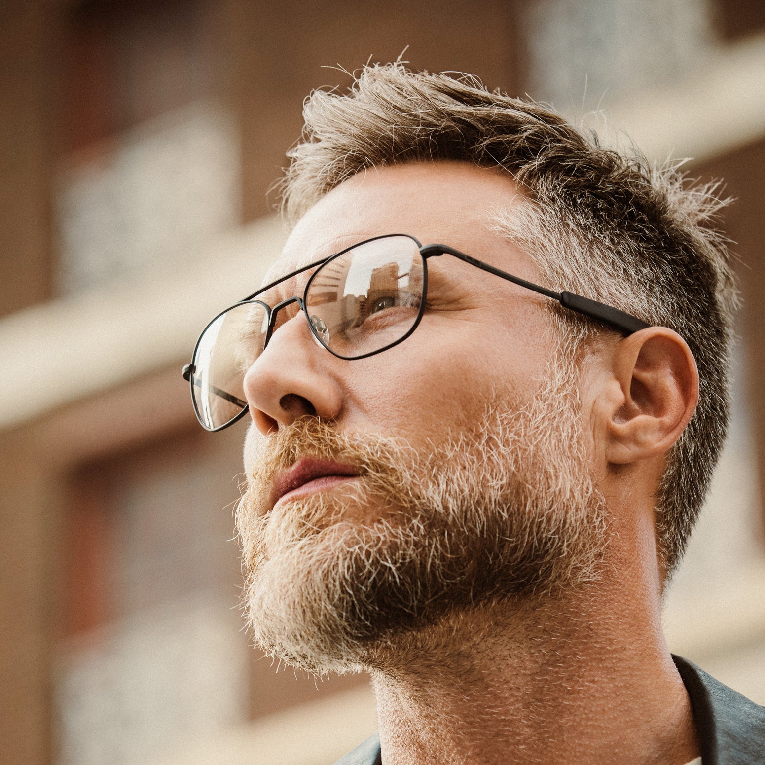 Randolph Aviator Gunmetal Clear occhiali da vista graduati