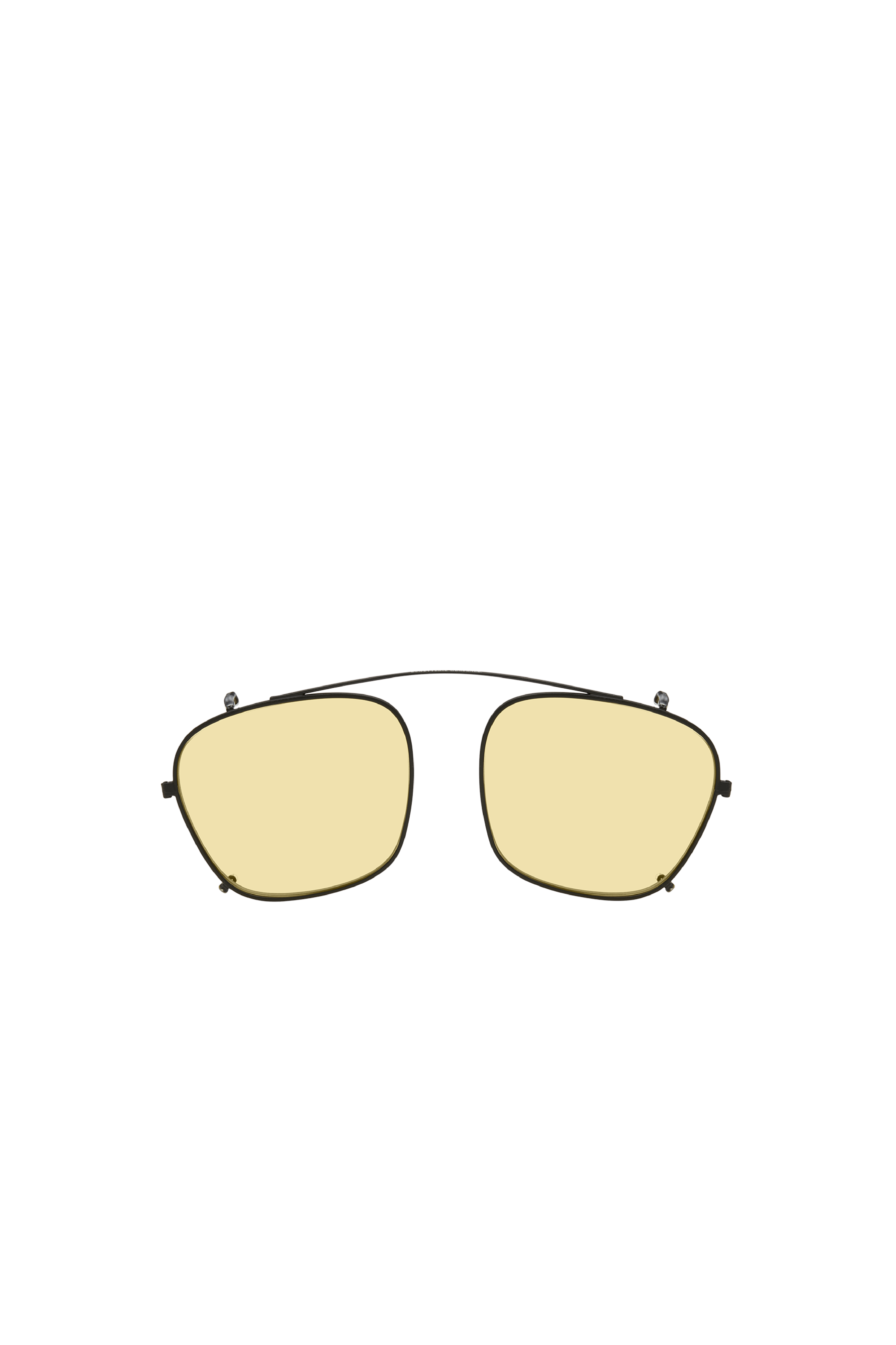 Lunetterie Générale Cognac Clip-On clip nero giallo