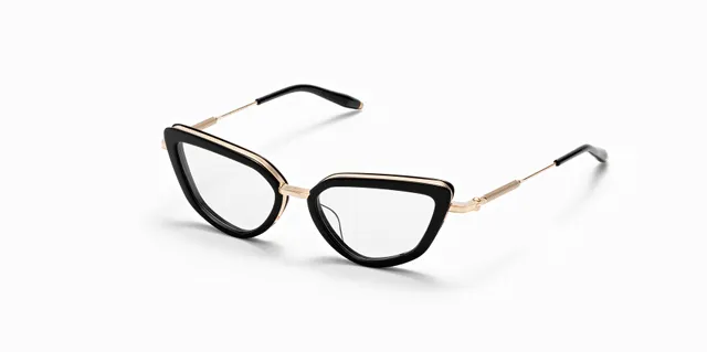 Akoni Etere Venus occhiali da vista cat-eye nero acetato 52