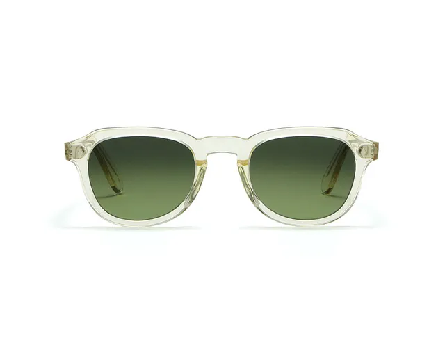 L.G.R Reunion Simba Occhiali da Sole Champagne Verde