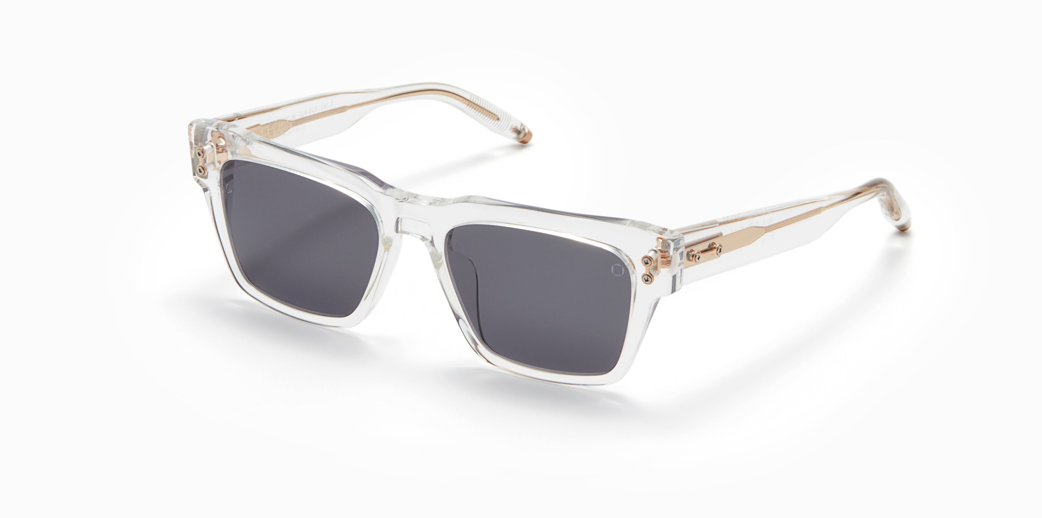 Akoni Etere Columba 56 occhiali da sole crystal clear