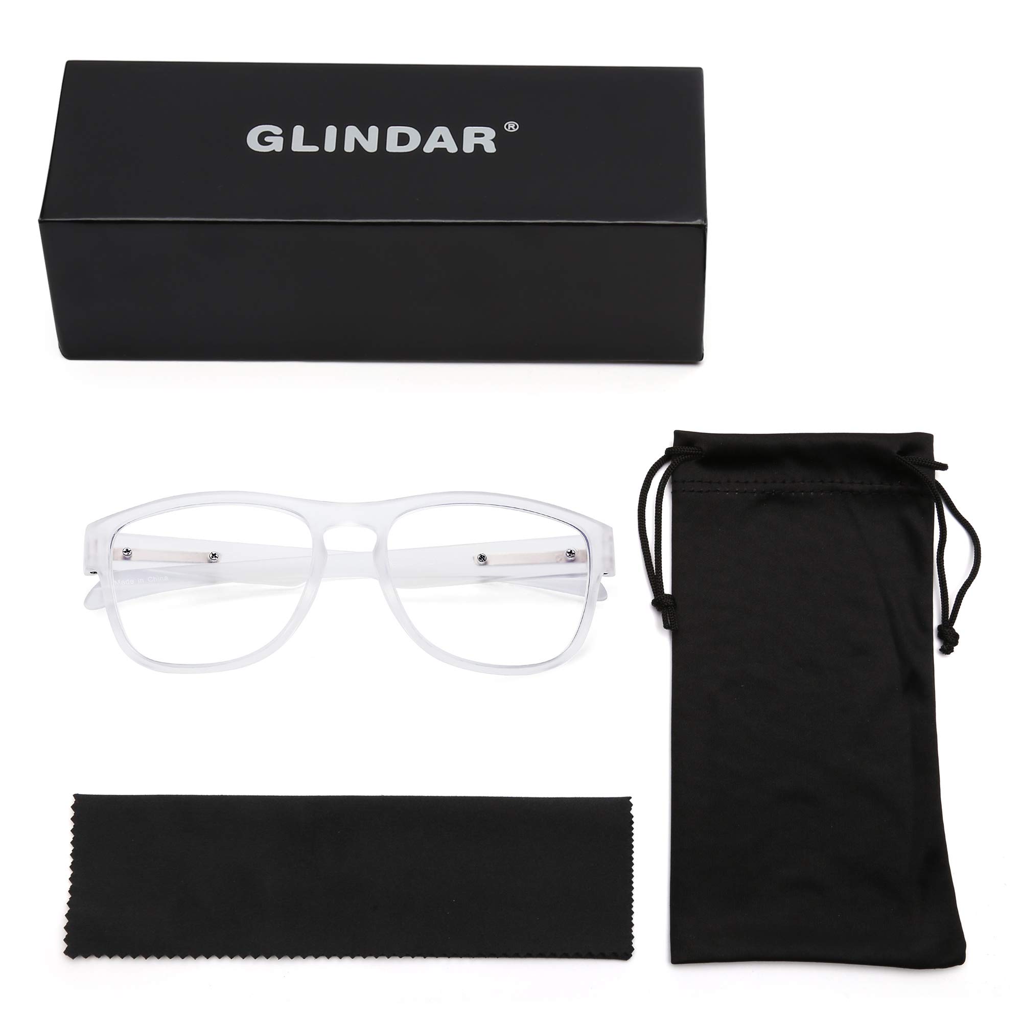 Glindar occhiali luce blu sportivi plastica unisex