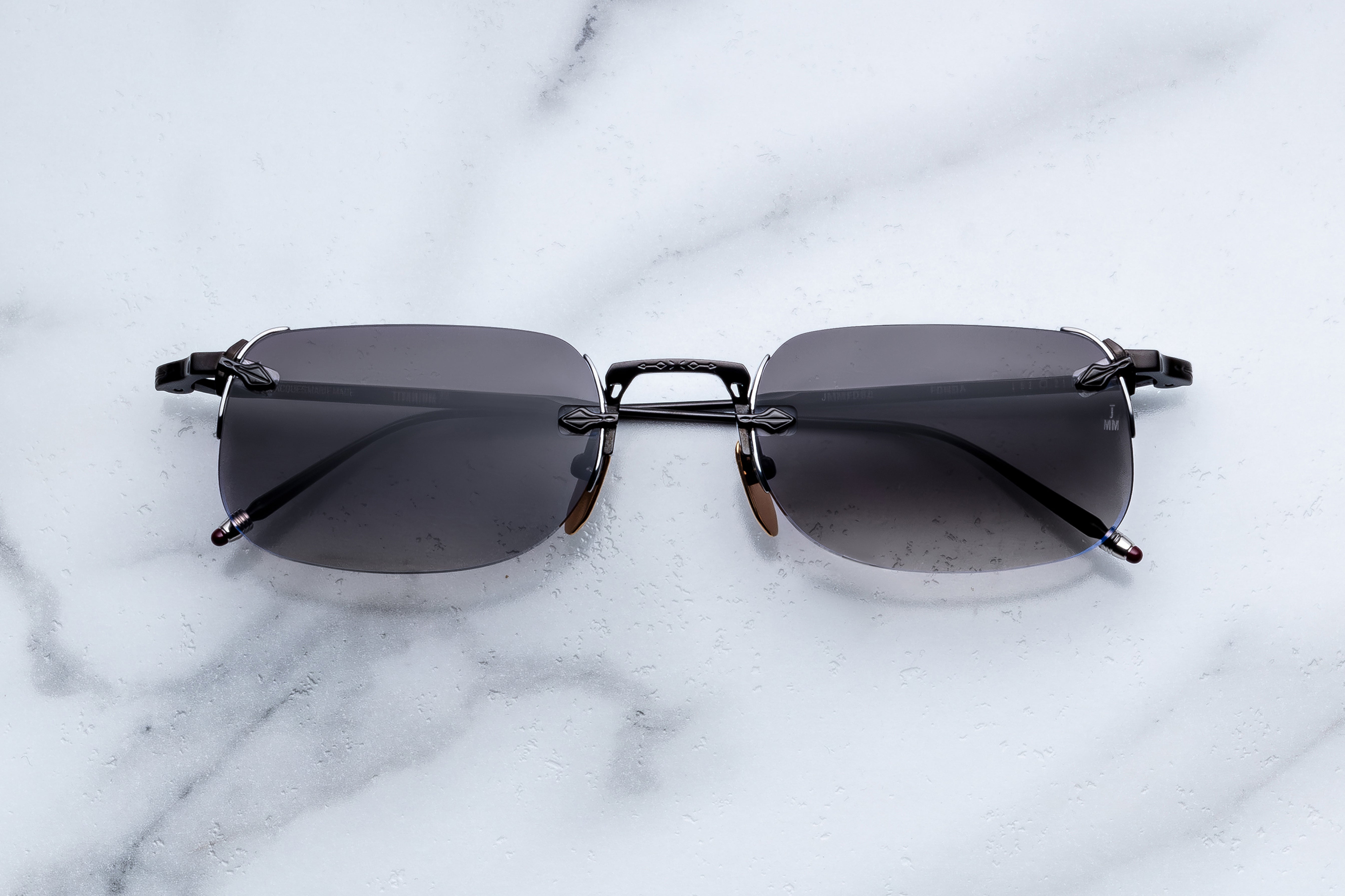 Jacques Marie Mage Fonda occhiali da sole Black Ebony Flash