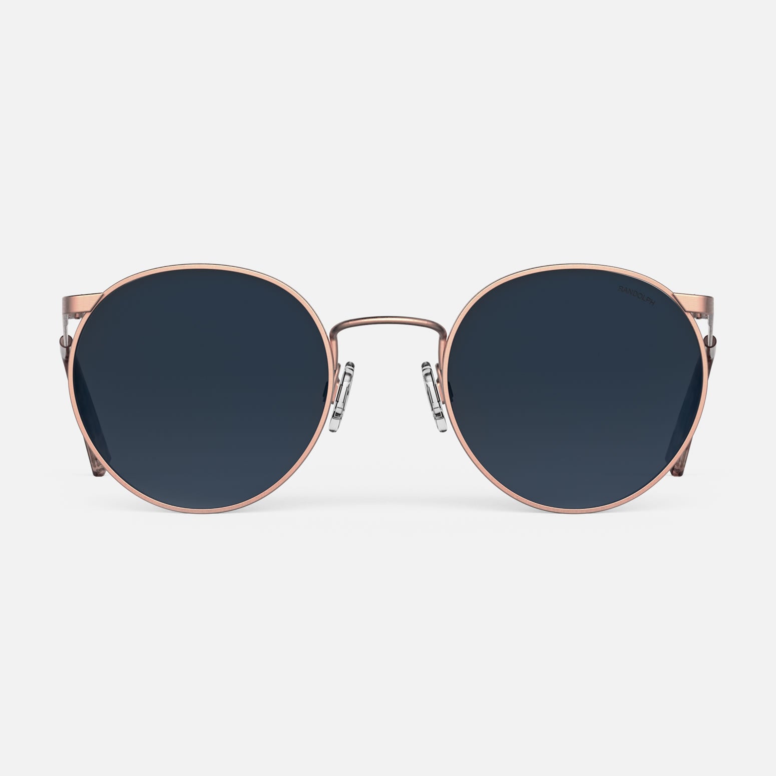 Randolph P3 22k Satin Rose Gold occhiali da sole Slate 51mm