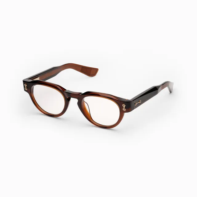 Akoni Etere Andra occhiali da vista Crystal Dark Brown acetato