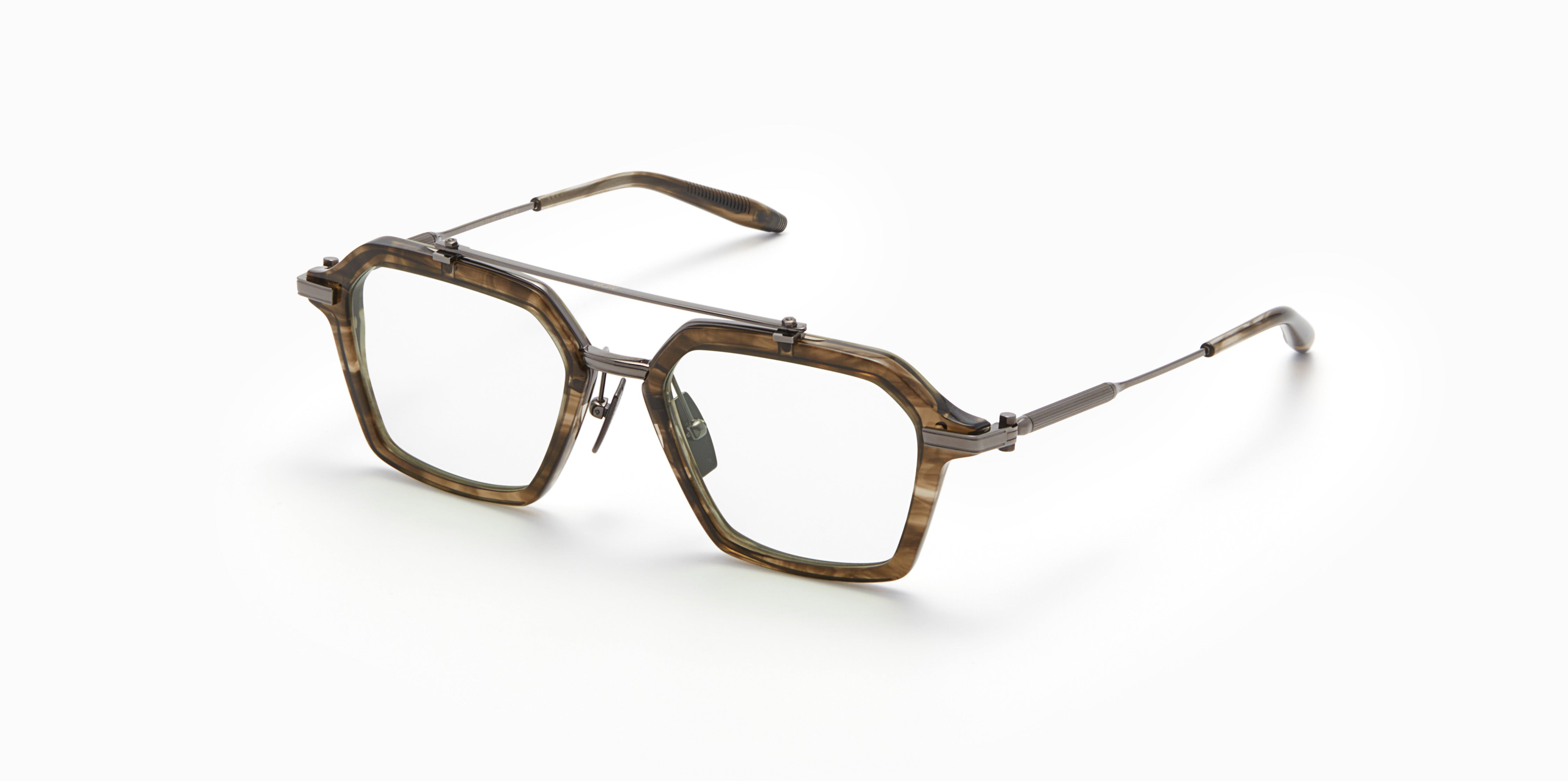 Akoni Horizon Akari 51 occhiali da vista Green Tortoise acetato