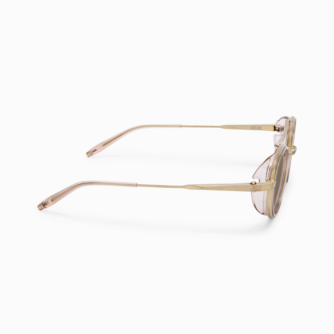Akoni Horizon Astria occhiali da sole Crystal Sand acetato