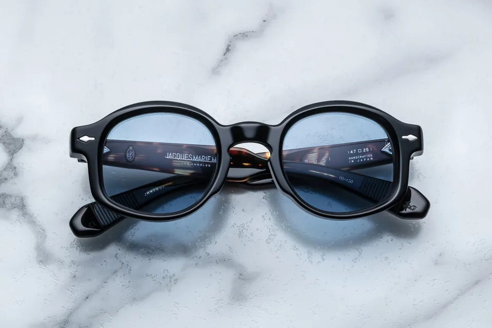 Jacques Marie Mage Petrus occhiali sole 01-Noir Cerulean