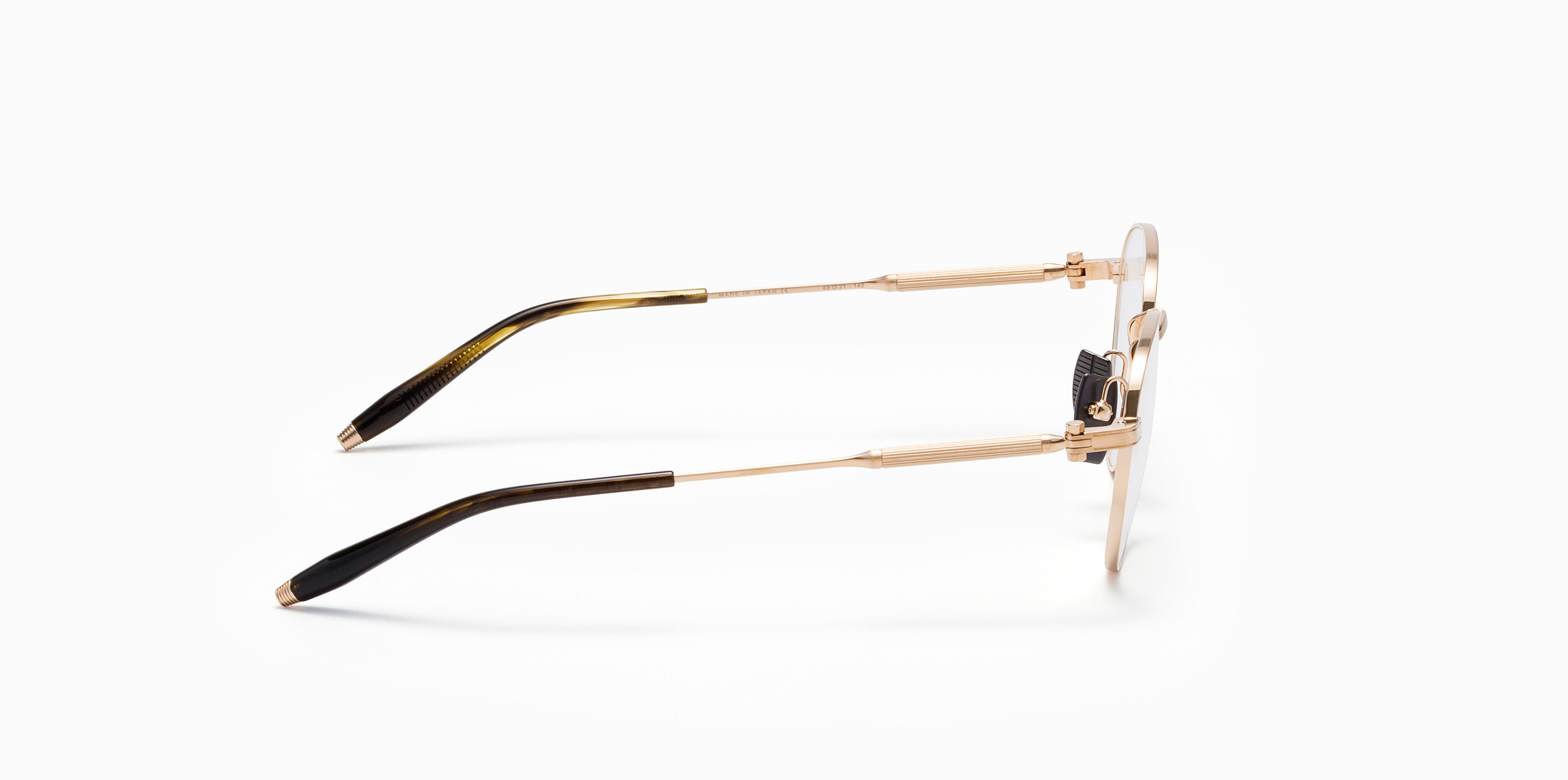 Akoni Horizon Pioneer occhiali da vista oro bianco 49 titanio