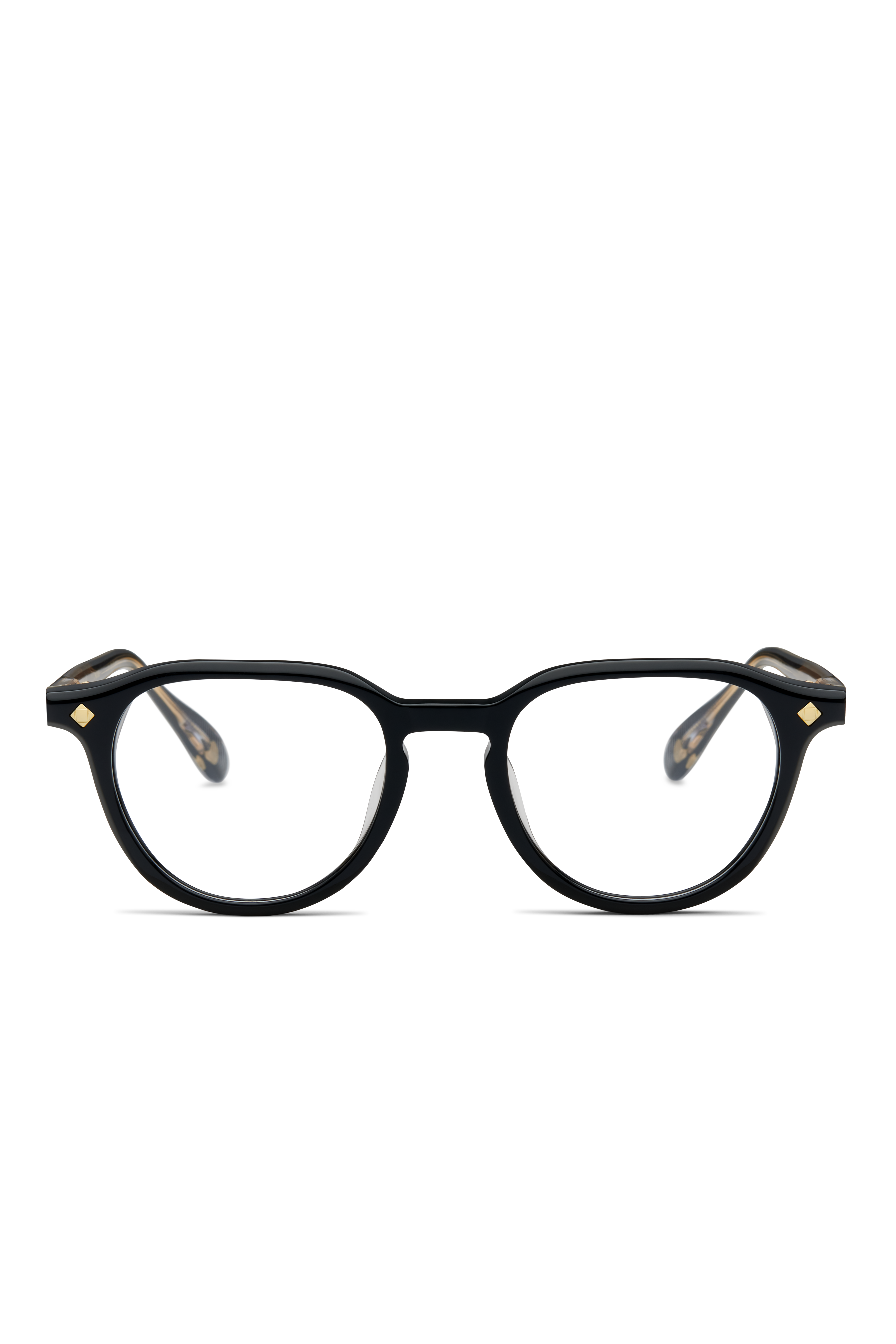 Lunetterie Générale Desert Rain occhiali vista nero oro pantos