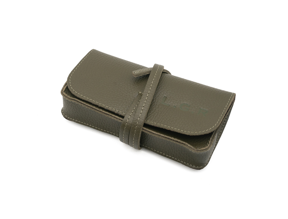 L.G.R Reunion Explorer Case custodia pelle verde