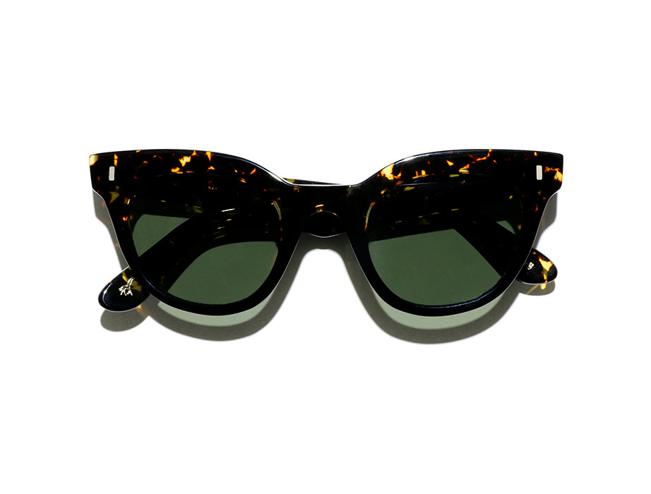 L.G.R Reunion Turkana occhiali sole havana lente verde
