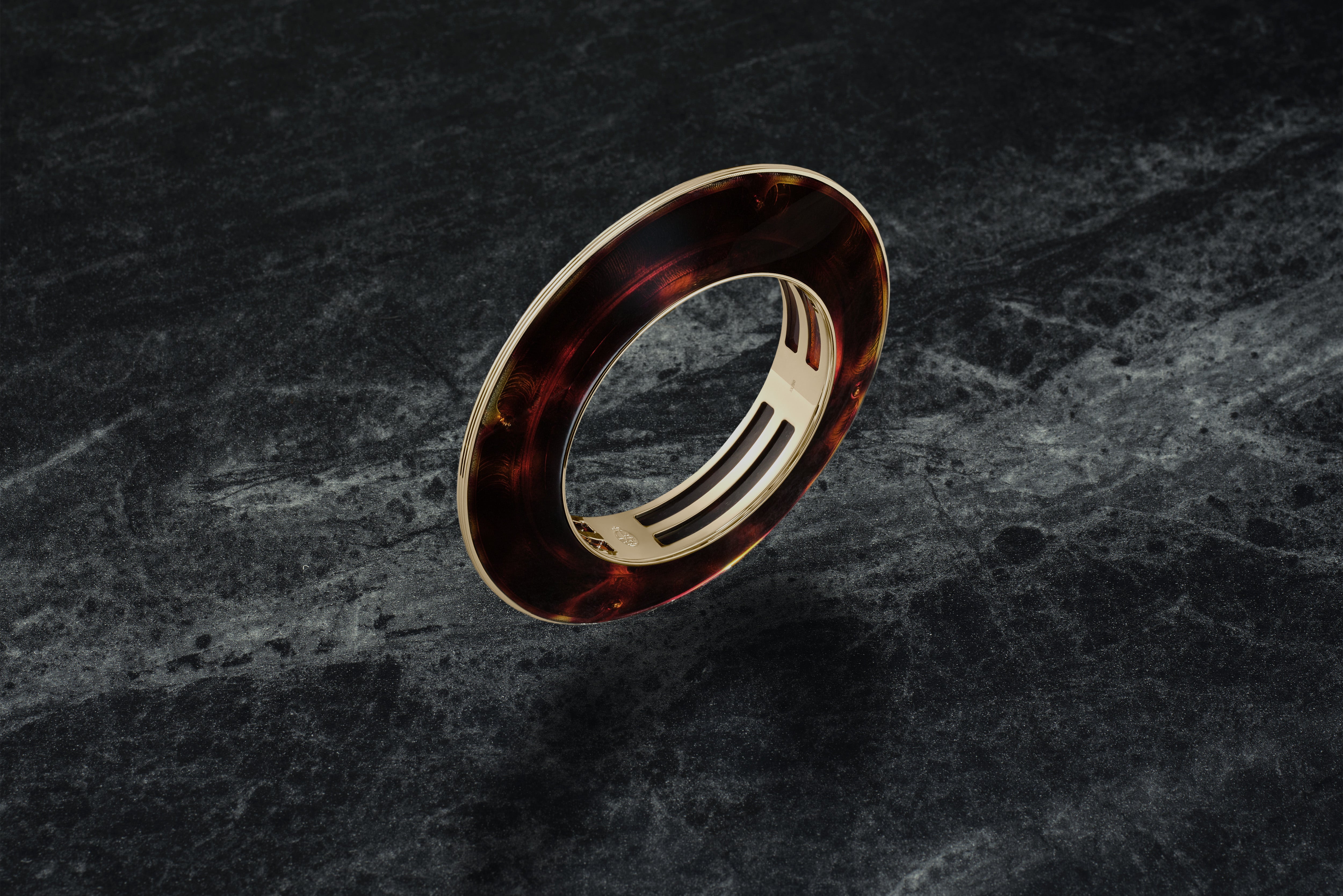 Loulou de la Falaise Rhoda bracciale nero tulip